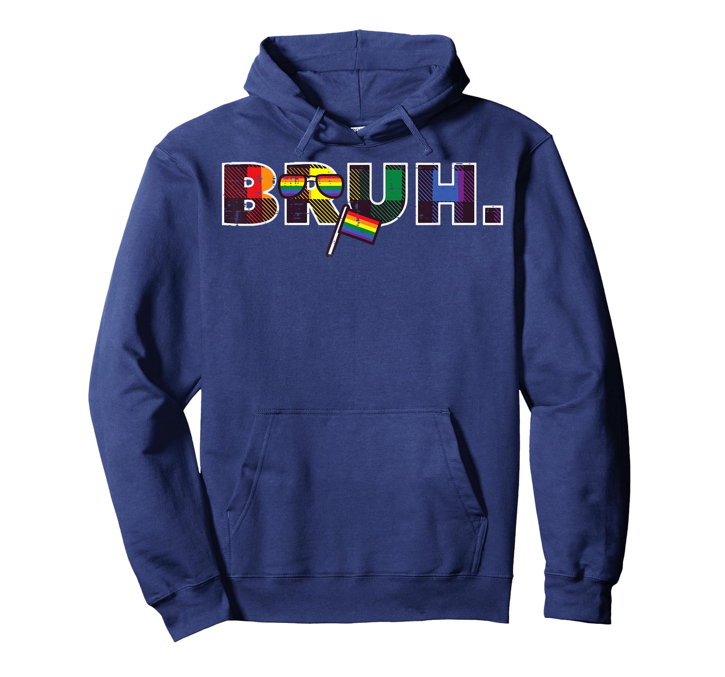 Gay Pride Month Bruh Meme LGBTQ Ally Rainbow Men Women Kids T-Shirt
