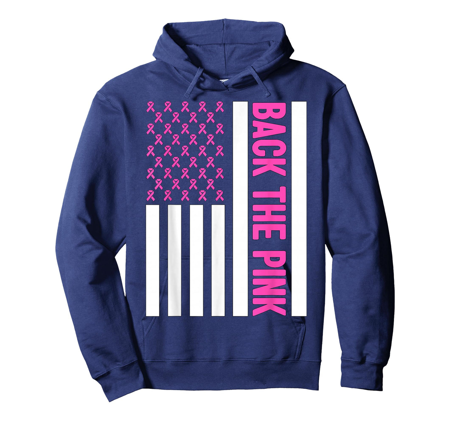 Back The Pink Warrior Flag American Breast Cancer Awareness T-Shirt