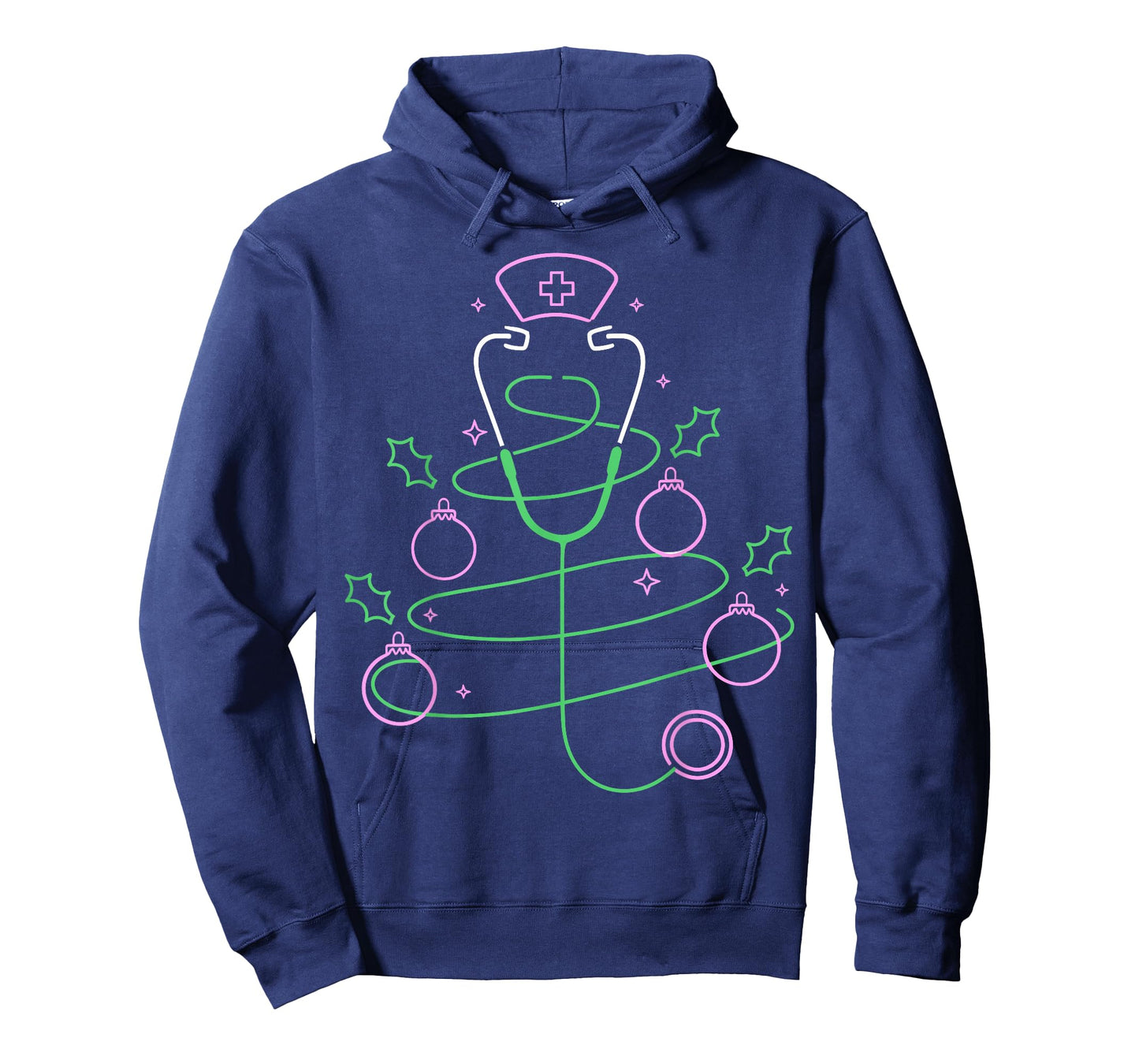 Christmas Tree Stethoscope Nurse Christmas T-Shirt