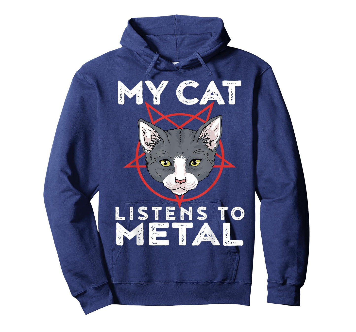 My Cat Listens To Metal Tshirt Funny Metal Cat Shirt Men Women Kids T-Shirt