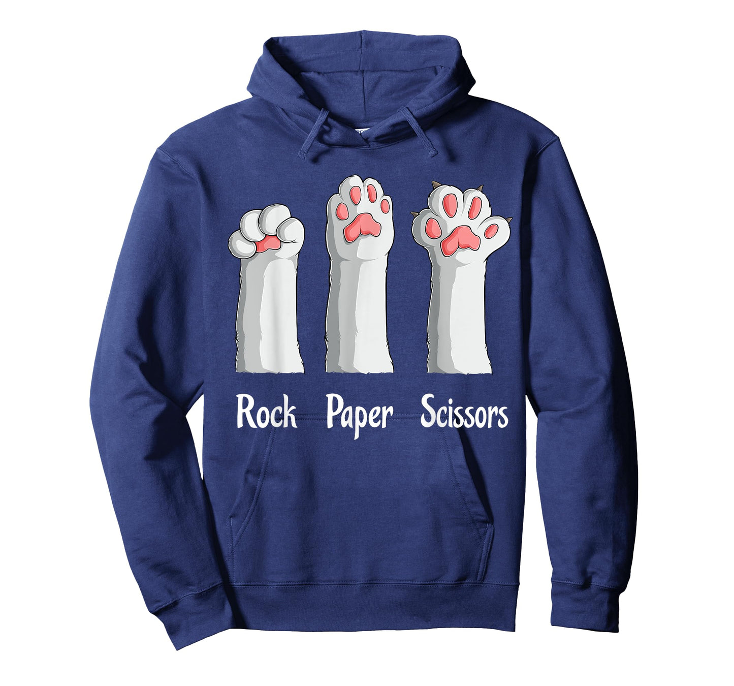 Funny Cat Rock Paper Scissors Hand Game Cute Paw Kitten Kids T-Shirt