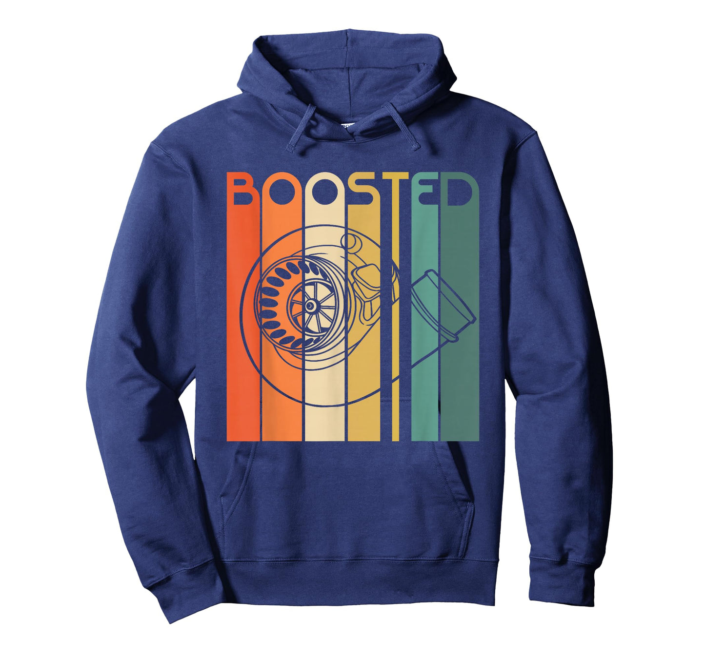 retro vintage turbo boosted turbo t shirt for men T-Shirt