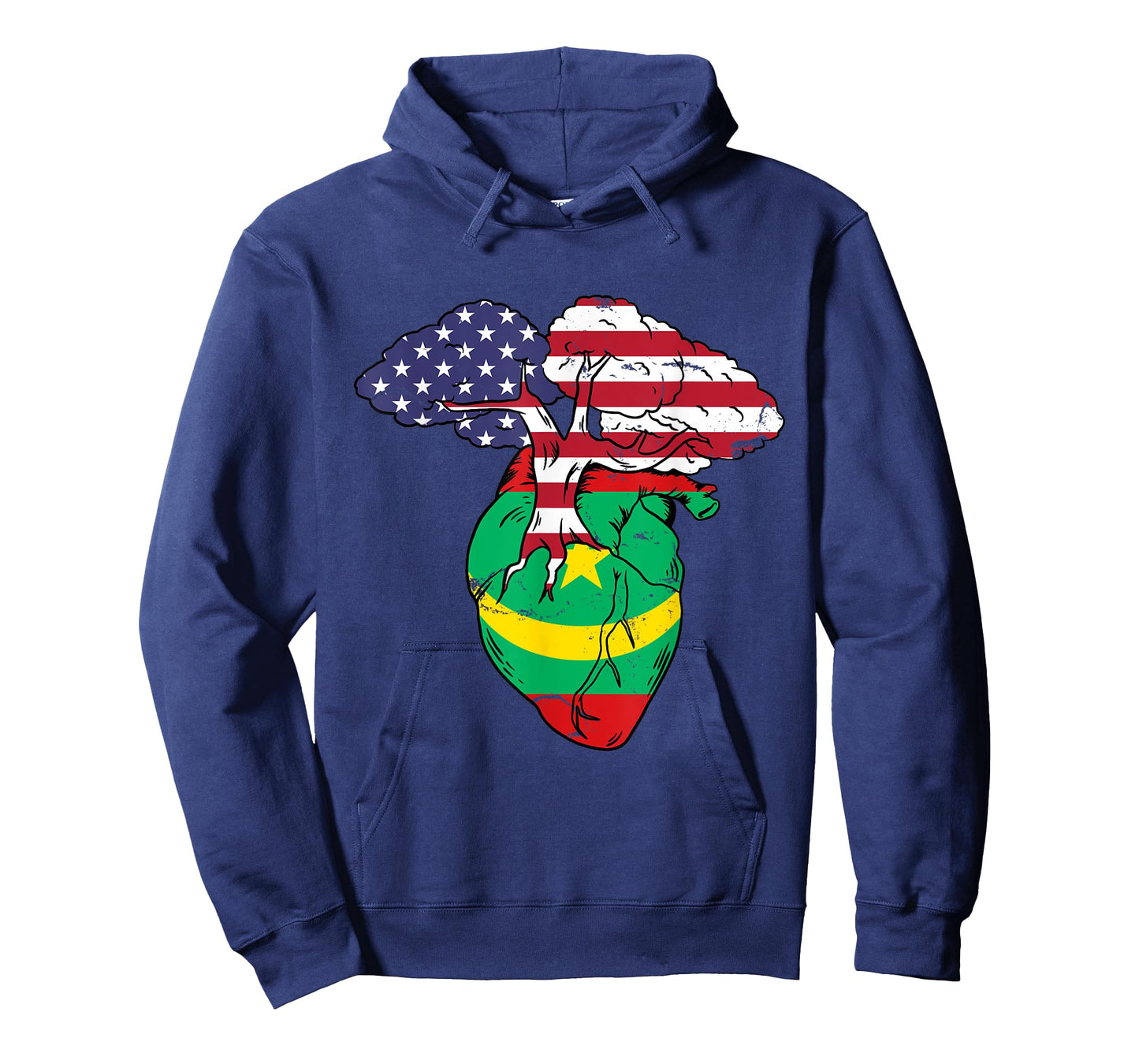 Mauritania Flag Mauritanian Mauritania Pride Heart T-Shirt