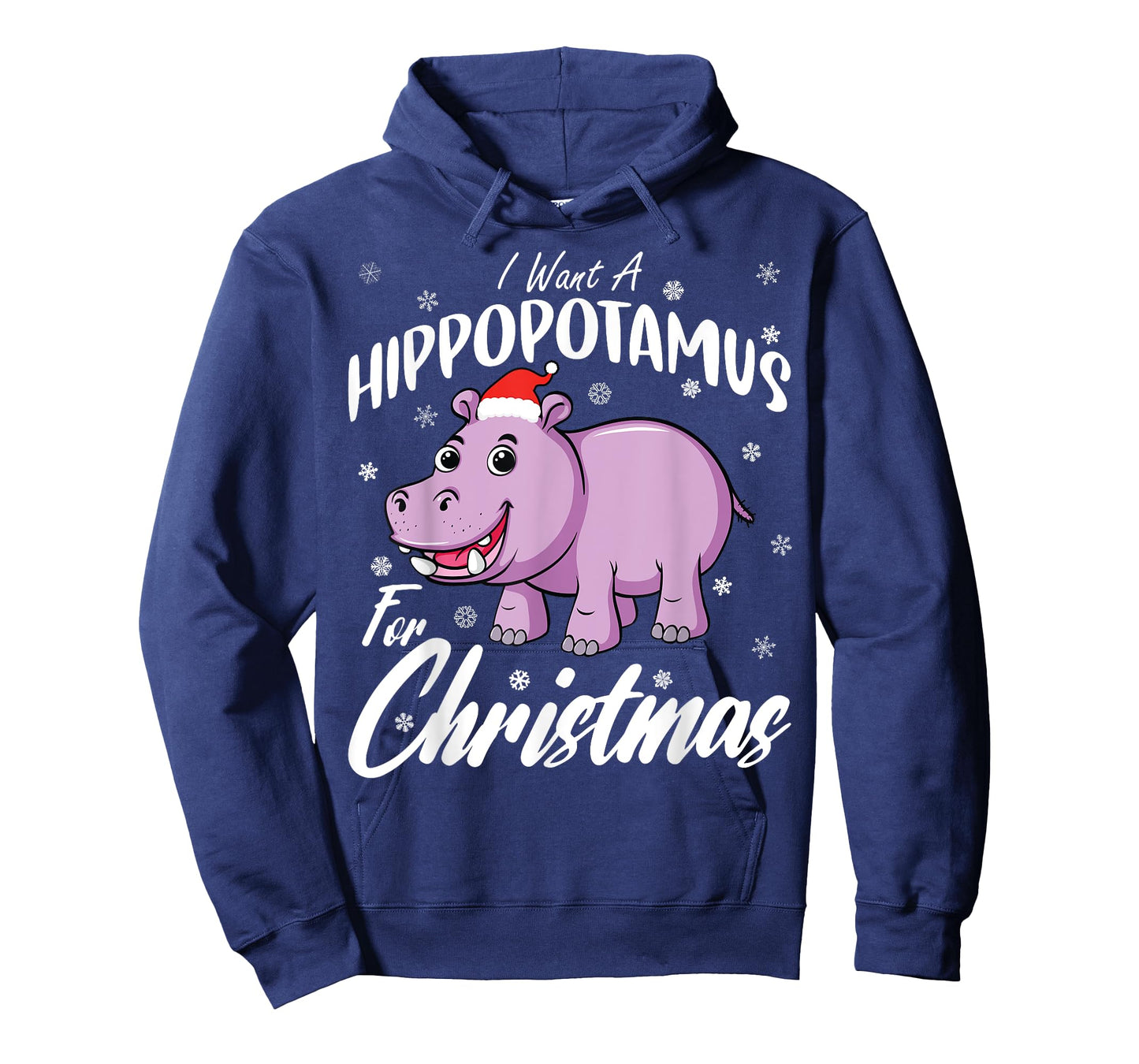 Christmas Hippo Shirt by T&T Unisex-Kids Xmas Hippo T-Shirt Black Small