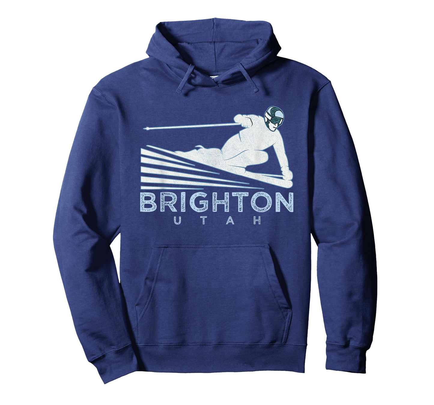 Retro Ski Brighton, Utah Illustration - Vintage Snow Ski T-Shirt