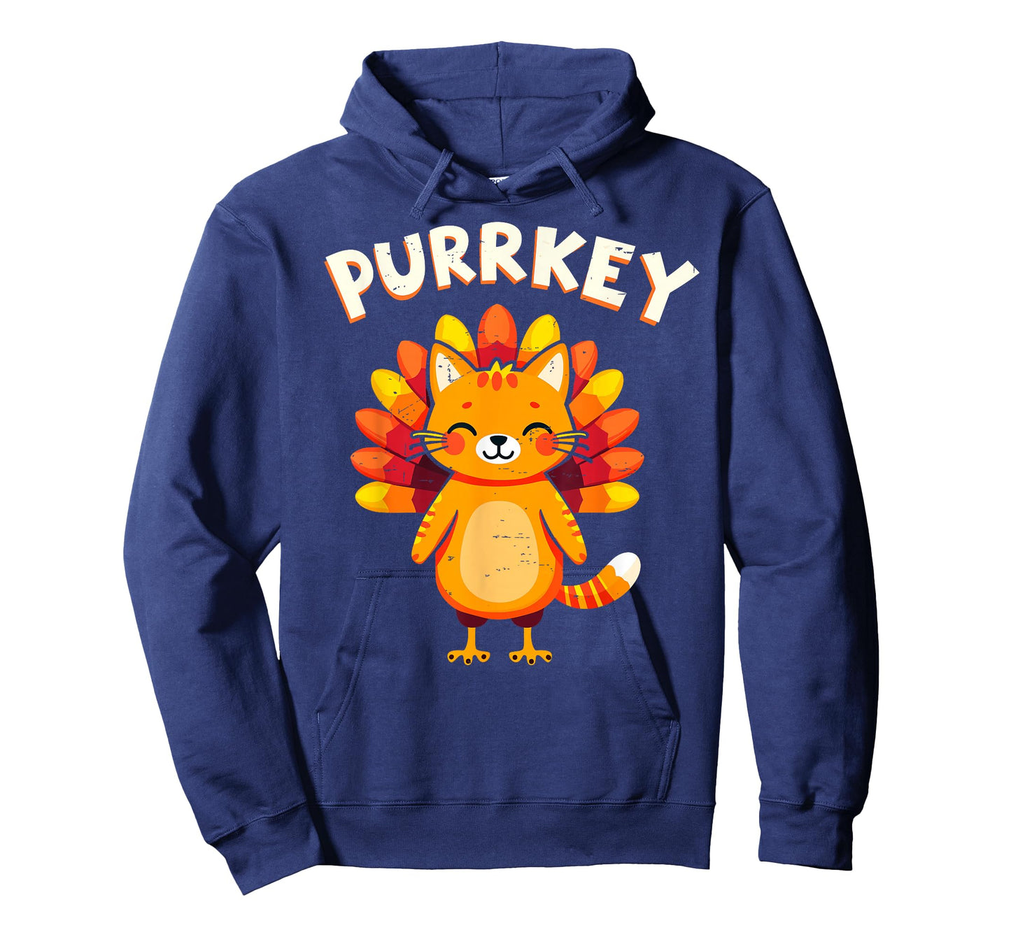 Funny Purrkey Turkey Cat Thanksgiving Day Cats Lover Cat Mom T-Shirt