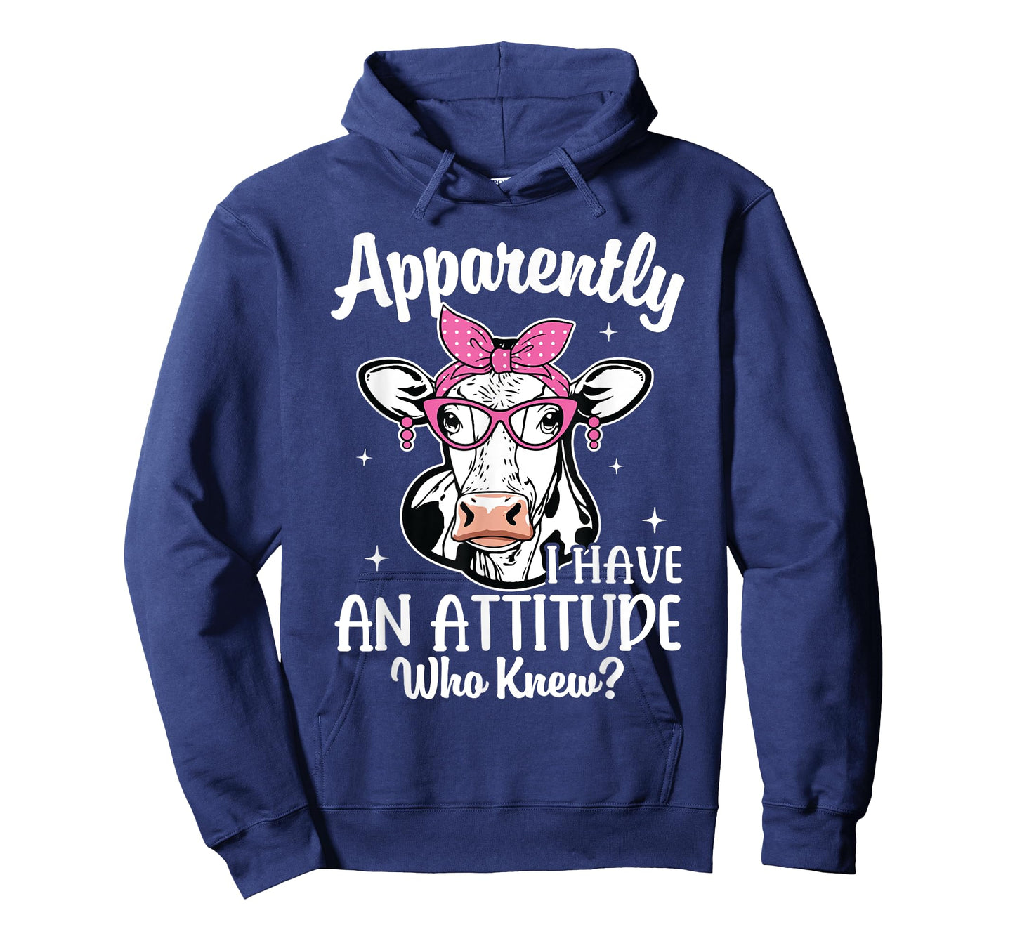 Apparently I Have An Attitude Who Knew Heifer Cow Print T-Shirt