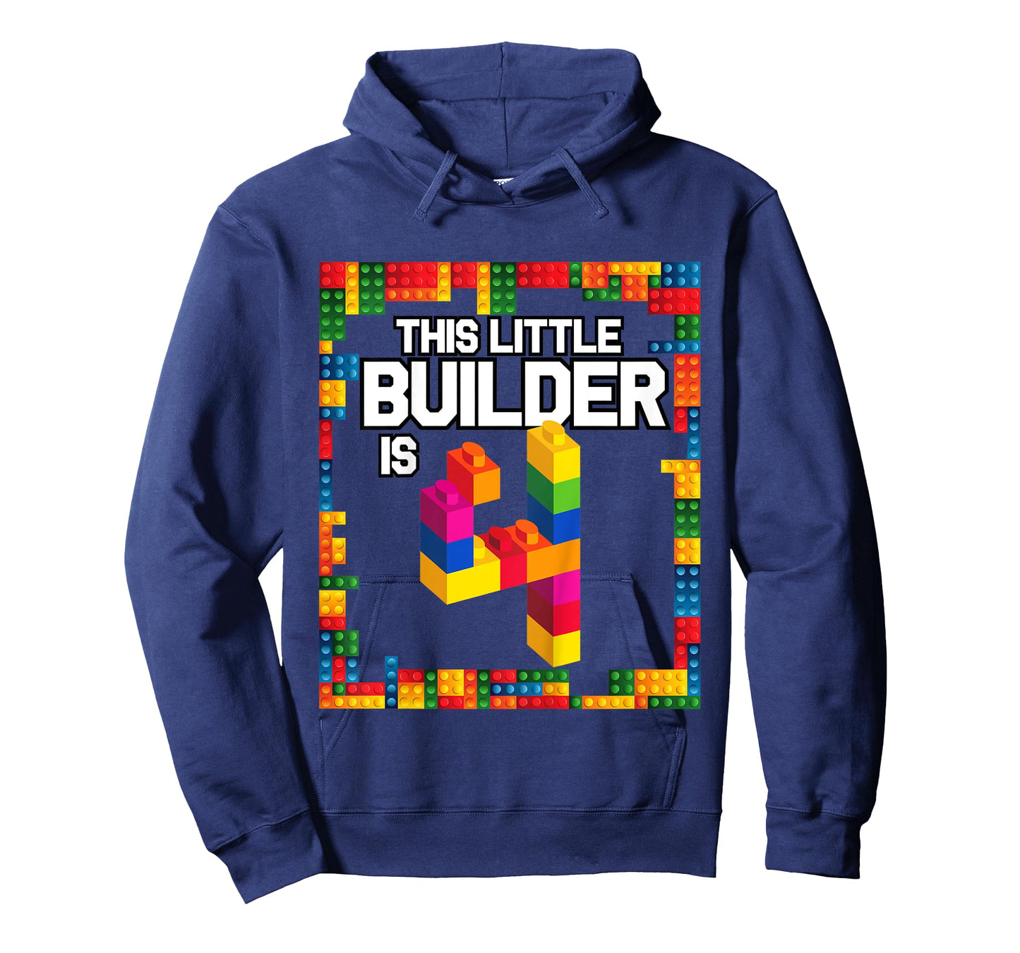 4 Year Old Building Blocks Birthday T Shirt Brick 4th Gift T-Shirt