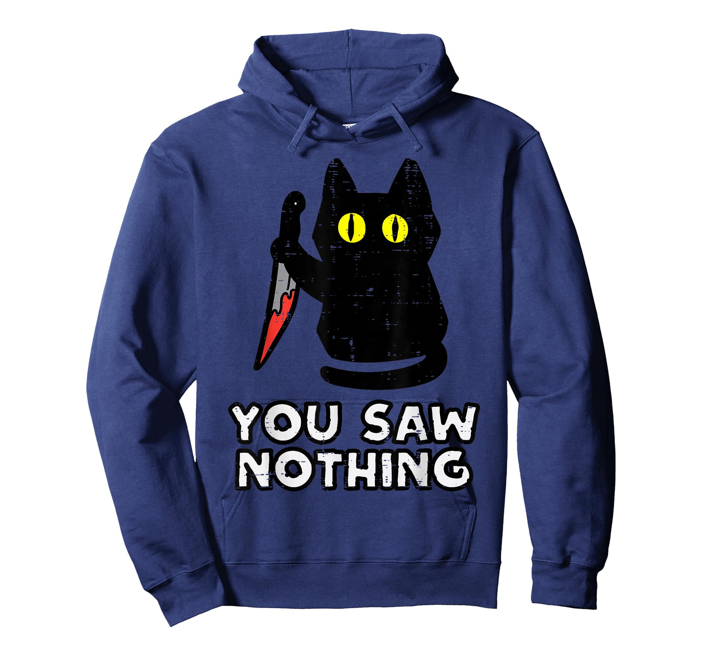 You Saw Nothing Black Cat Funny Halloween T-Shirt