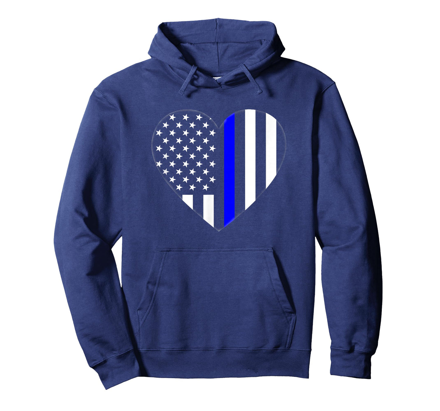 Love Our Police Officer US Flag Heart Thin Blue Line T-Shirt T-Shirt