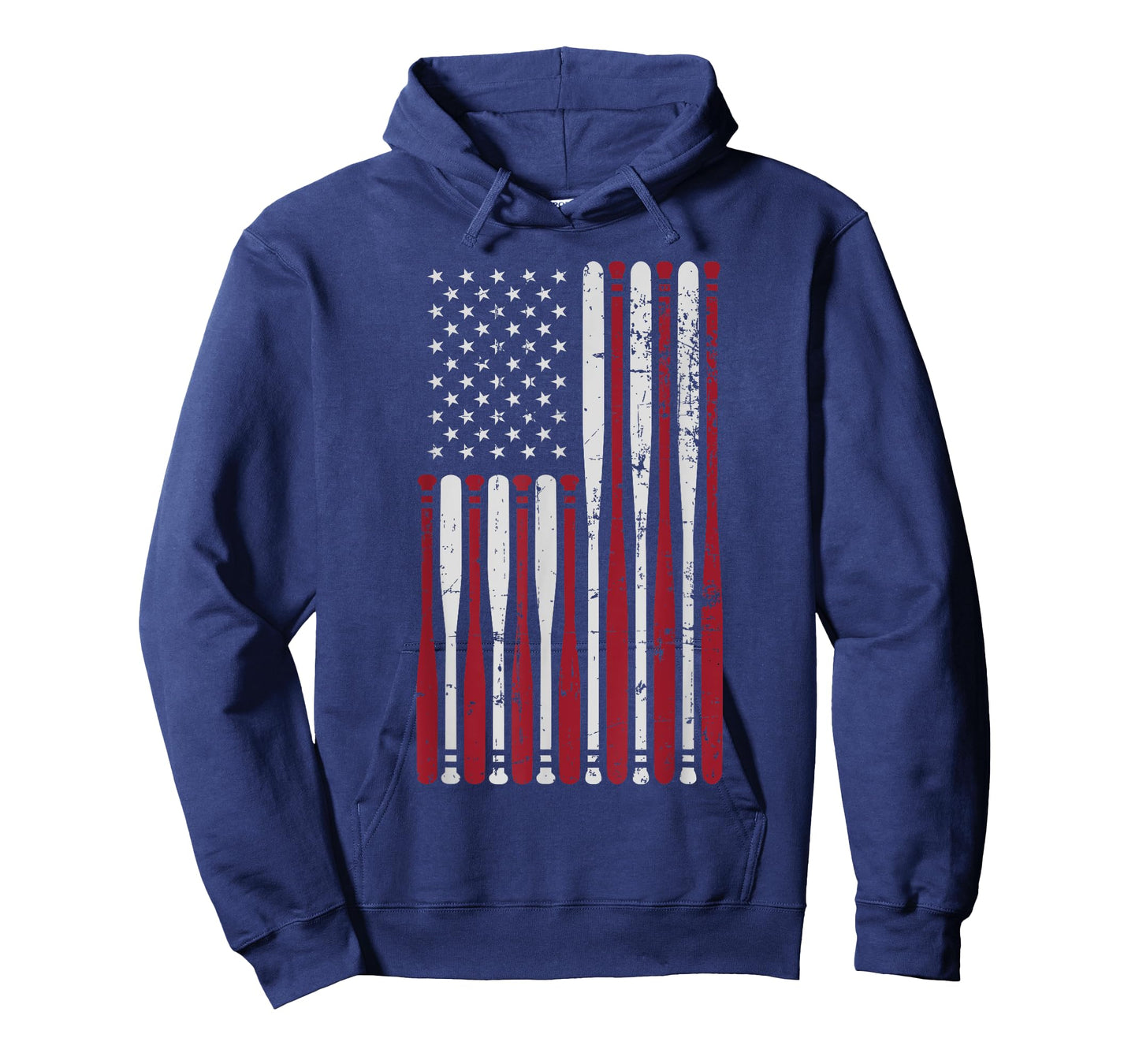 Patriotic US american baseball bats and stars stripes flag T-Shirt