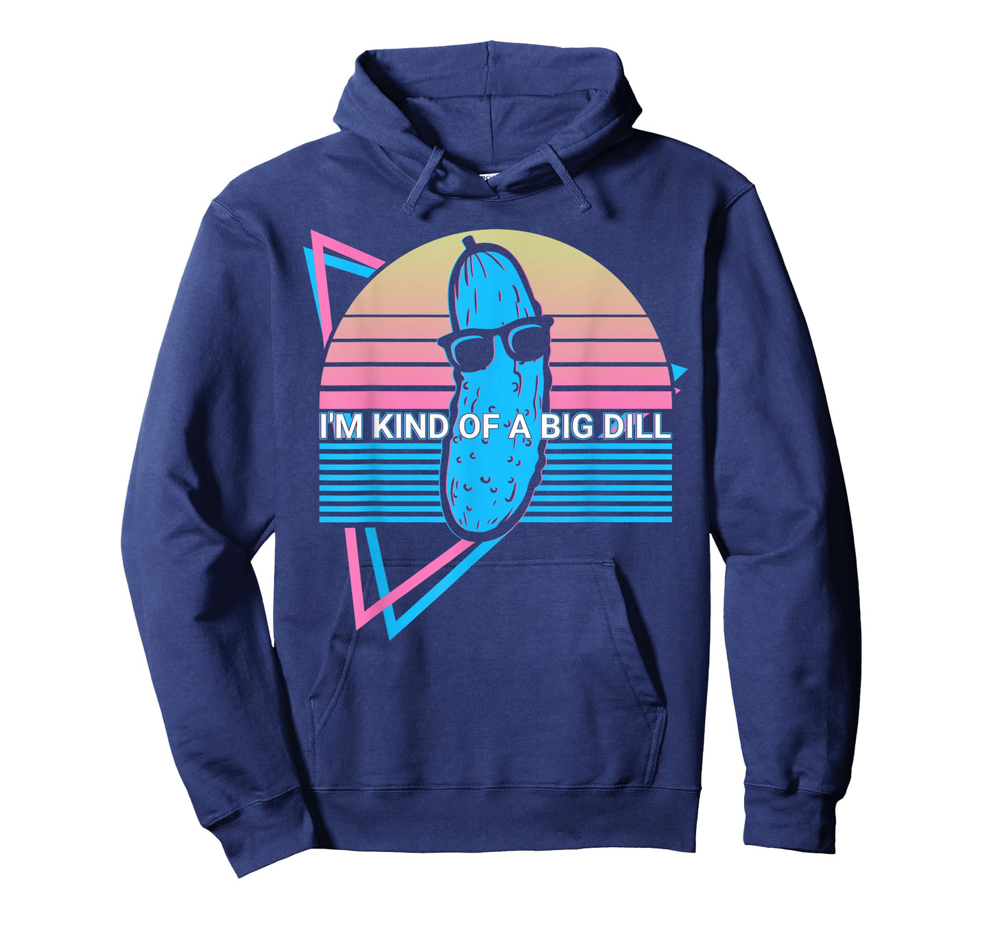 Funny Pickle Cucumber Retro I'm Kind Of A Big Dill T-Shirt