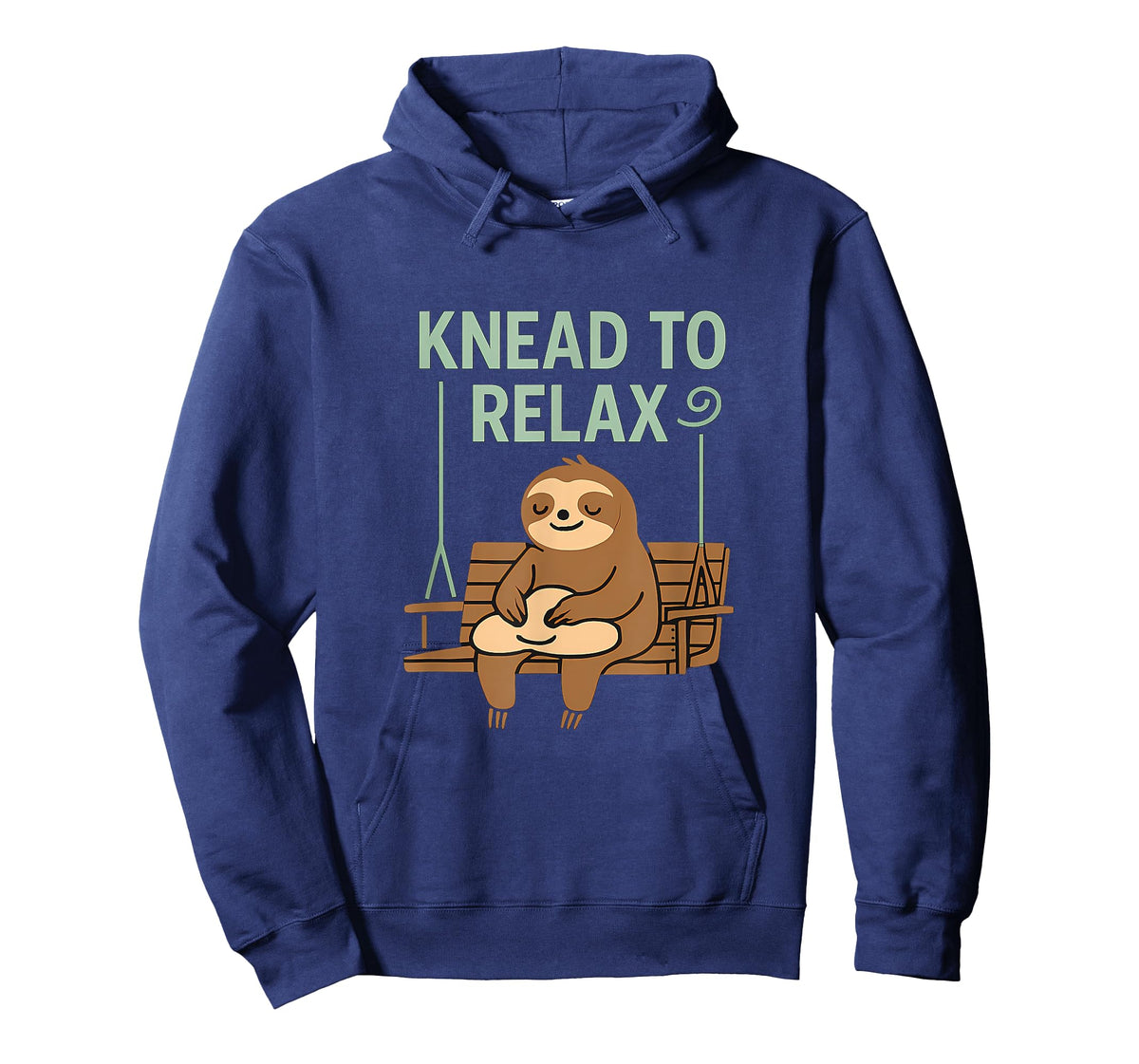 Funny Sloth Baking Knead to Relax Graphic T-Shirt