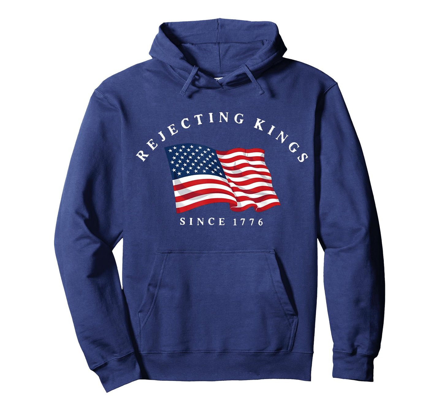 Rejecting Kings Since 1776 Patriotic USA Flag 4th of July T-Shirt