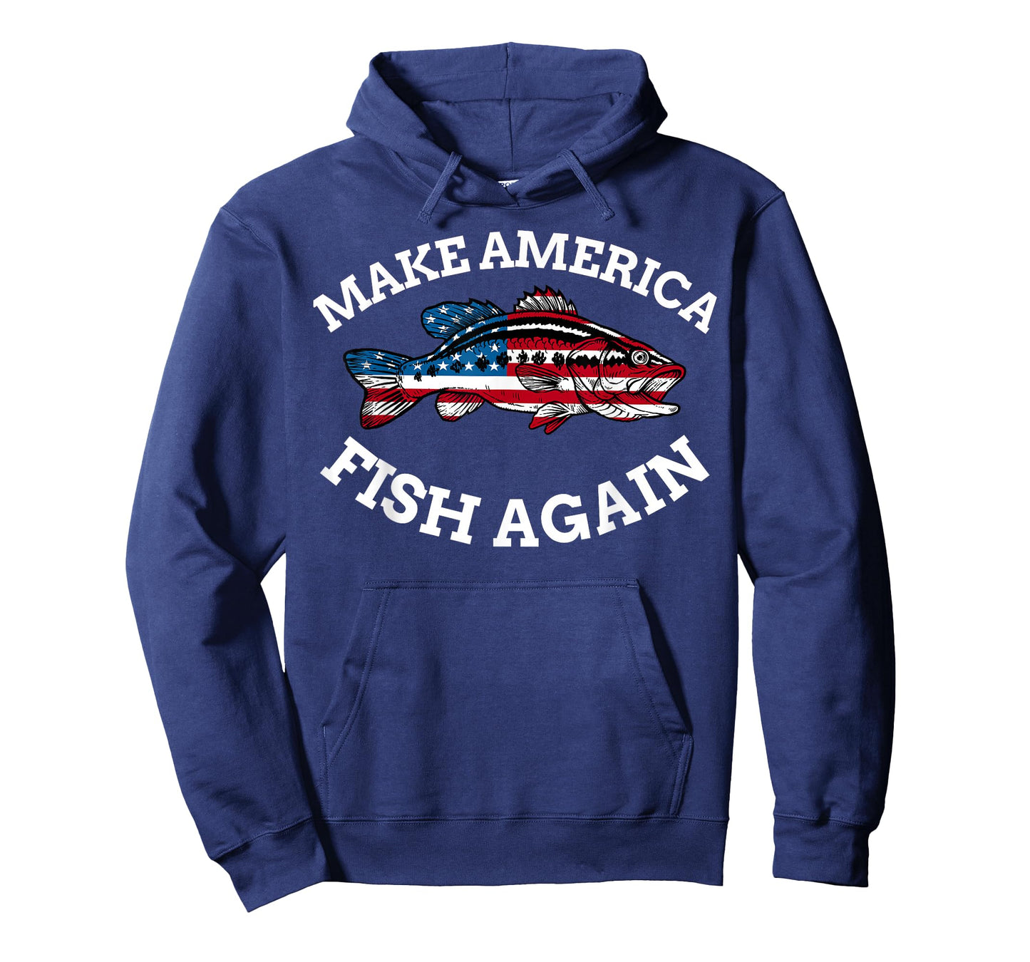 4th of July Fishing American Flag Make America Fish Again T-Shirt