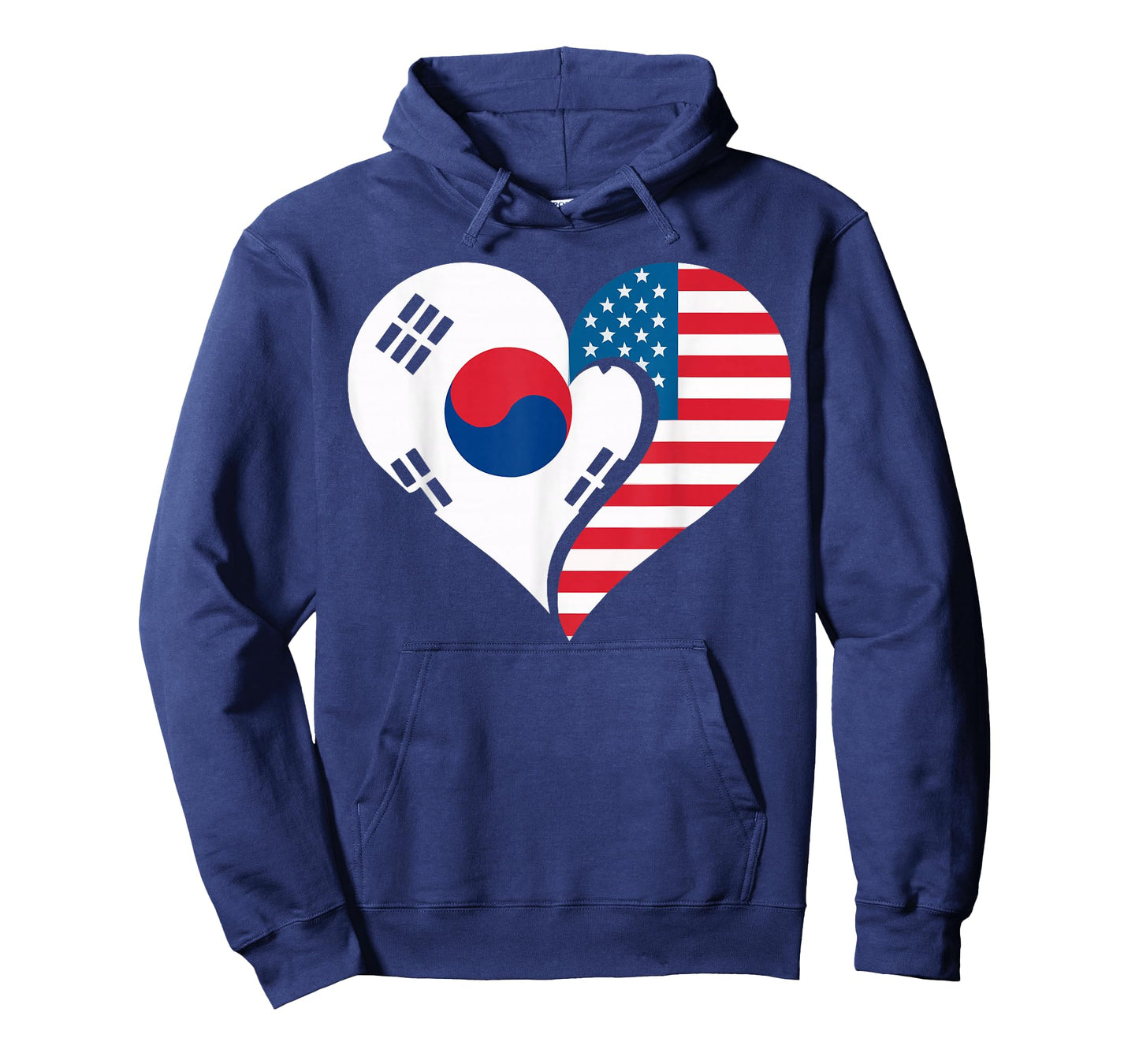 Half American Half Korean USA Flag South Korea America T-Shirt