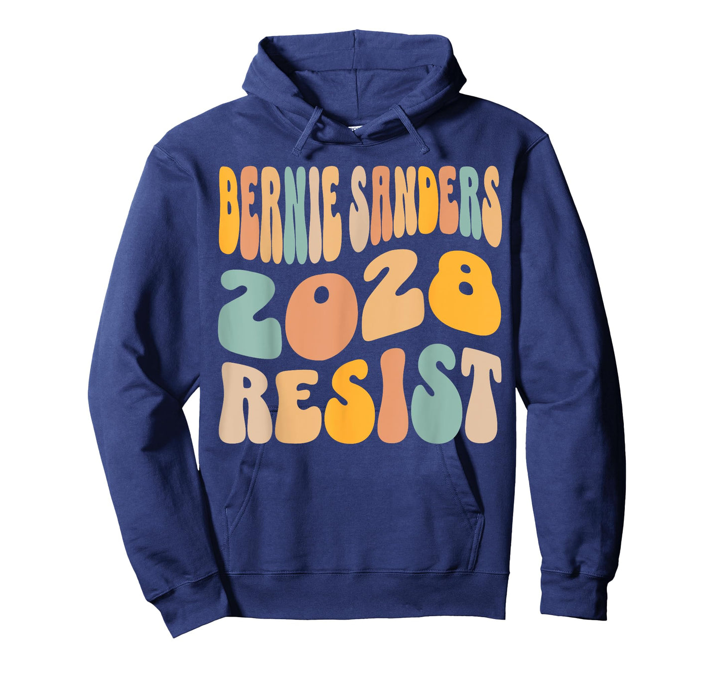 Bernie Sanders 2028 for President Resist Wavy Groovy T-Shirt