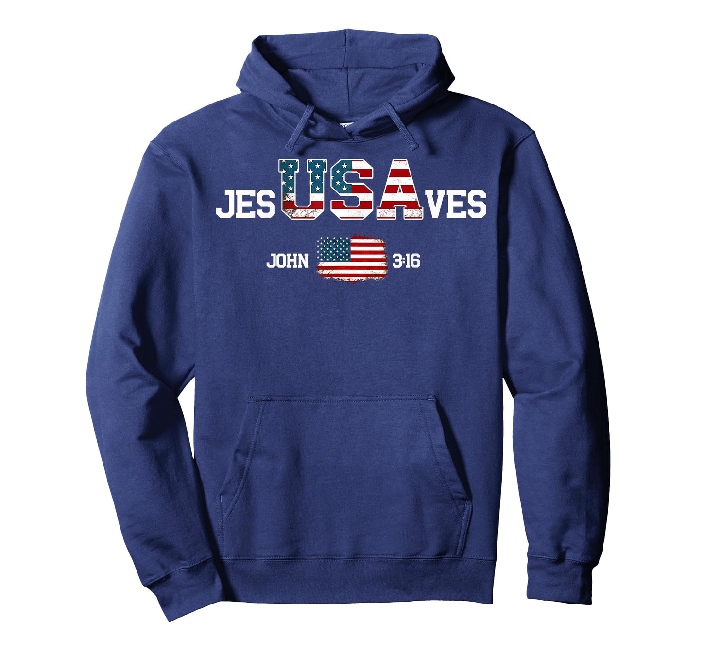 Jesus Saves USA American Flag Patriotic Christian 4th July T-Shirt