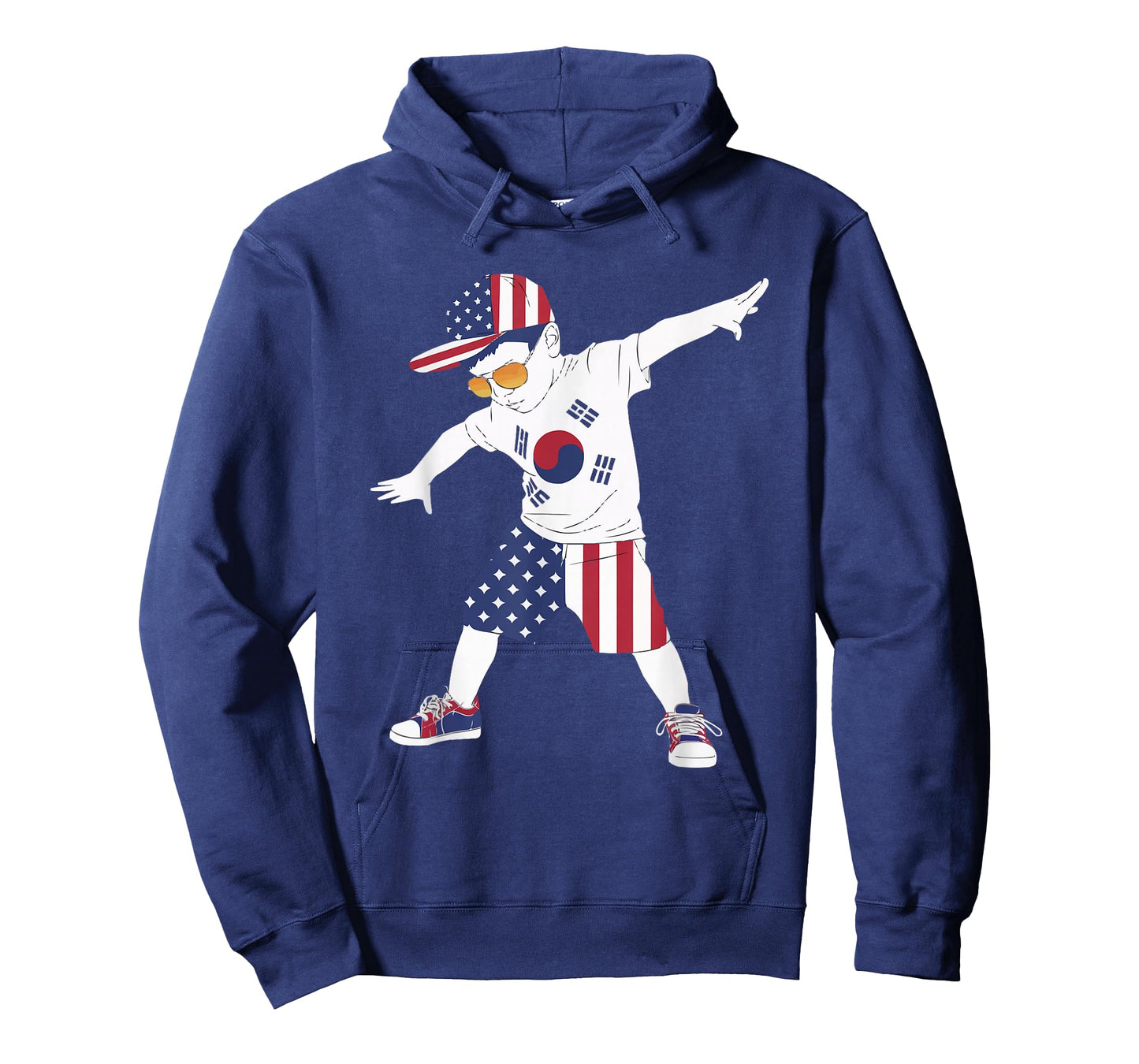 Half American Half Korean USA Flag South Korea America T-Shirt