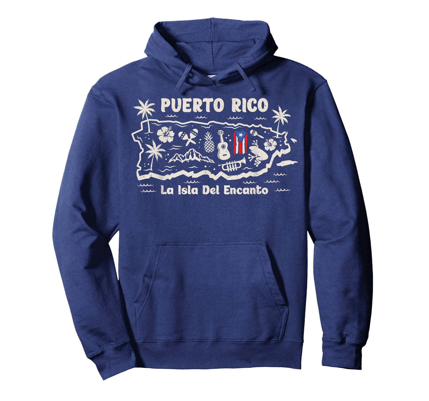 Puerto Rico La Isla del Encanto Puerto Rican Flag Retro T-Shirt
