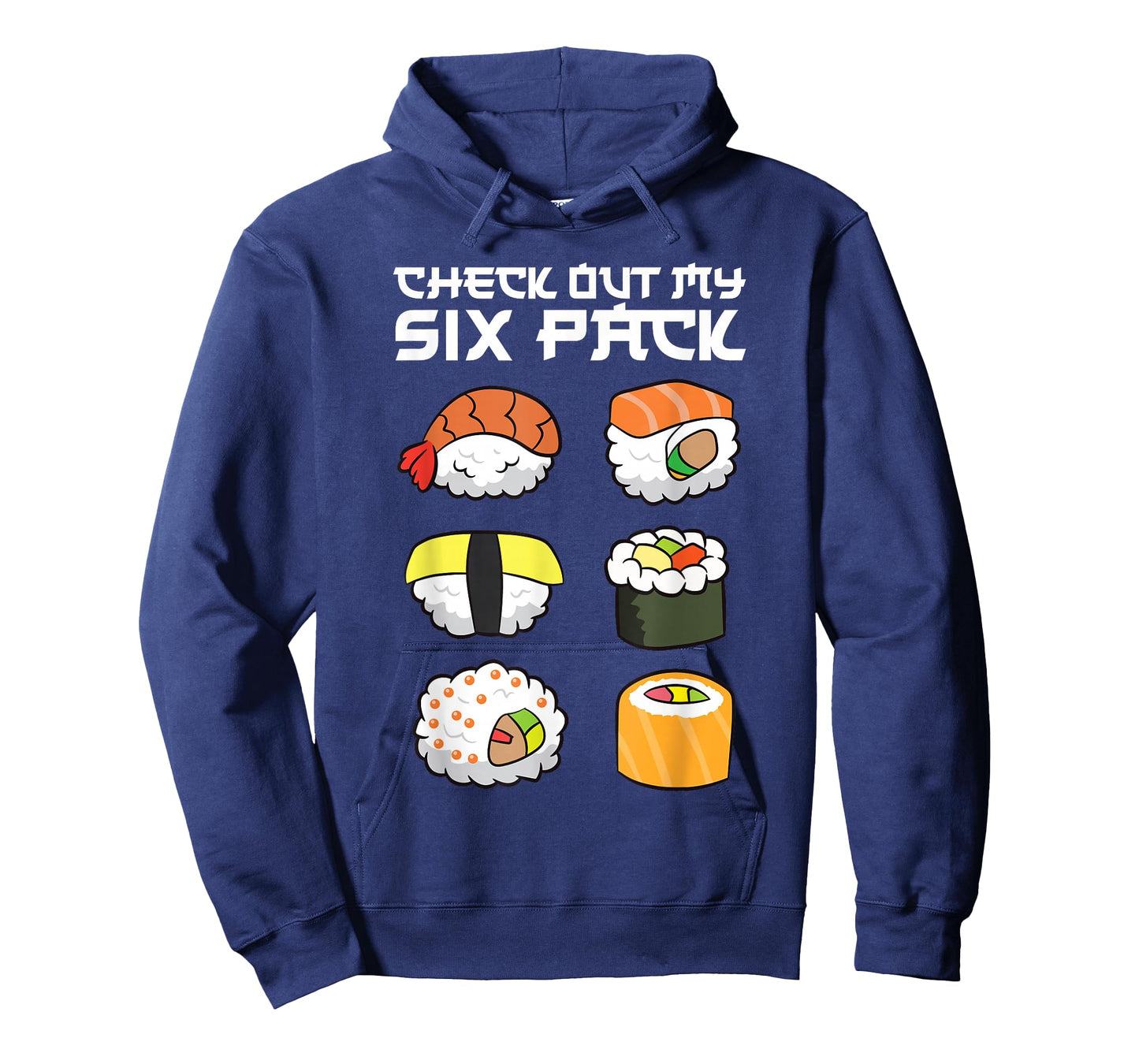 Check Out My Six Pack Funny Japanese Sushi T-Shirt