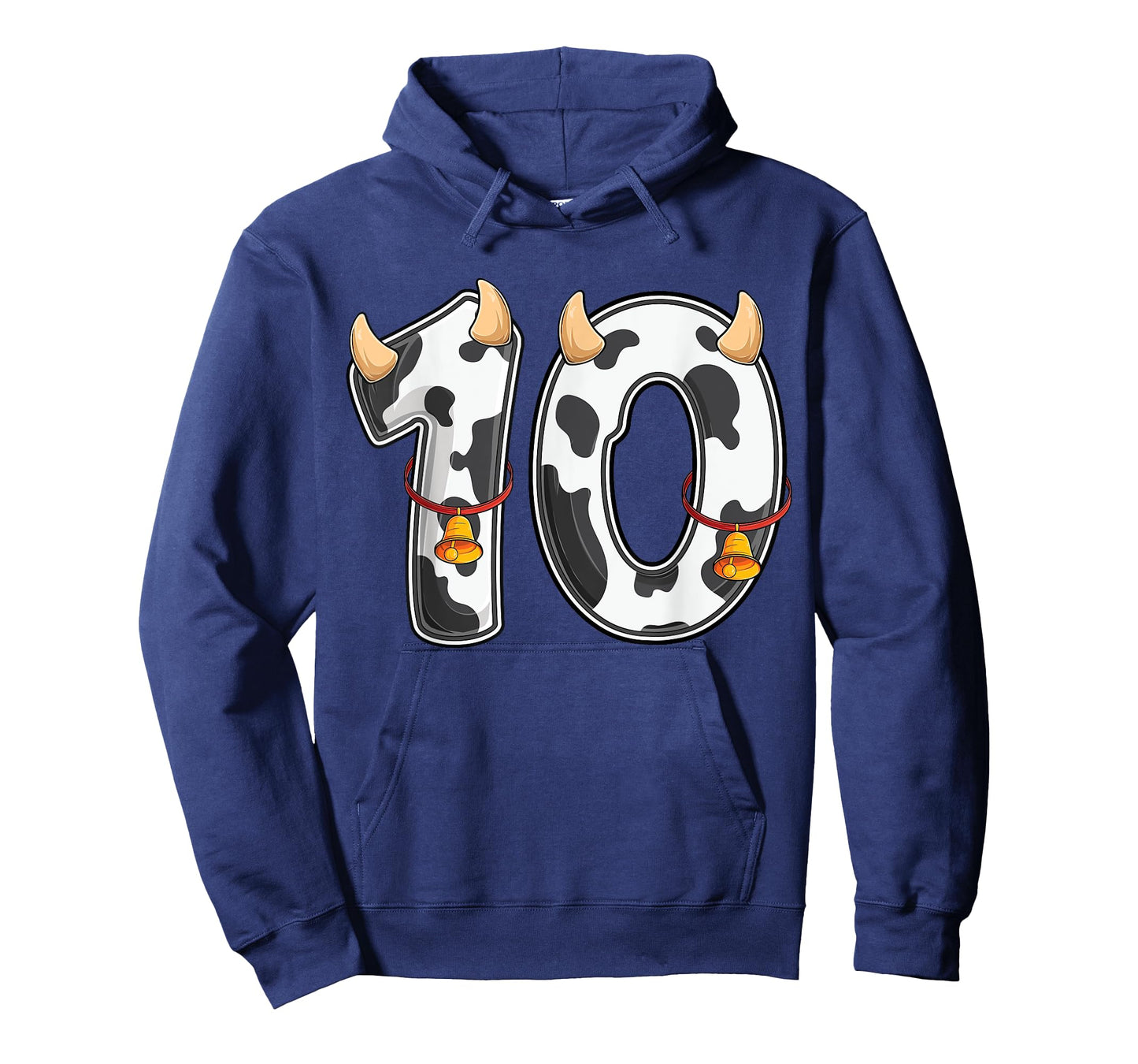Cow Girl Boy Farmer 10th Birthday Ten 10 Years Old Bday Kids T-Shirt