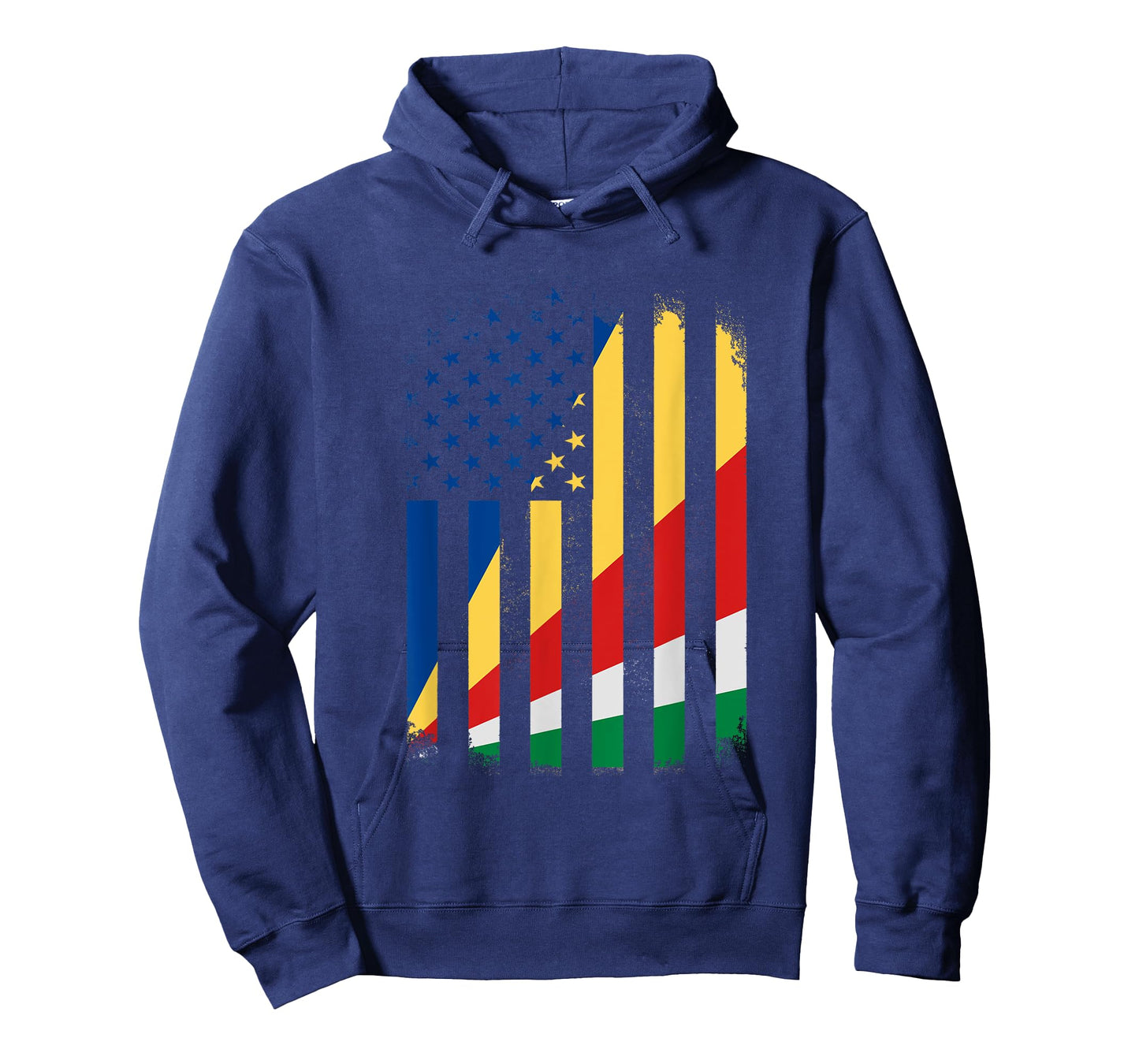 Seychelles and America Flag - Seychellois American Flag T-Shirt