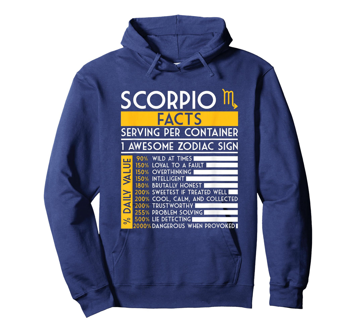 Scorpio Facts Zodiac Sign Horoscope Funny Astrology T-Shirt