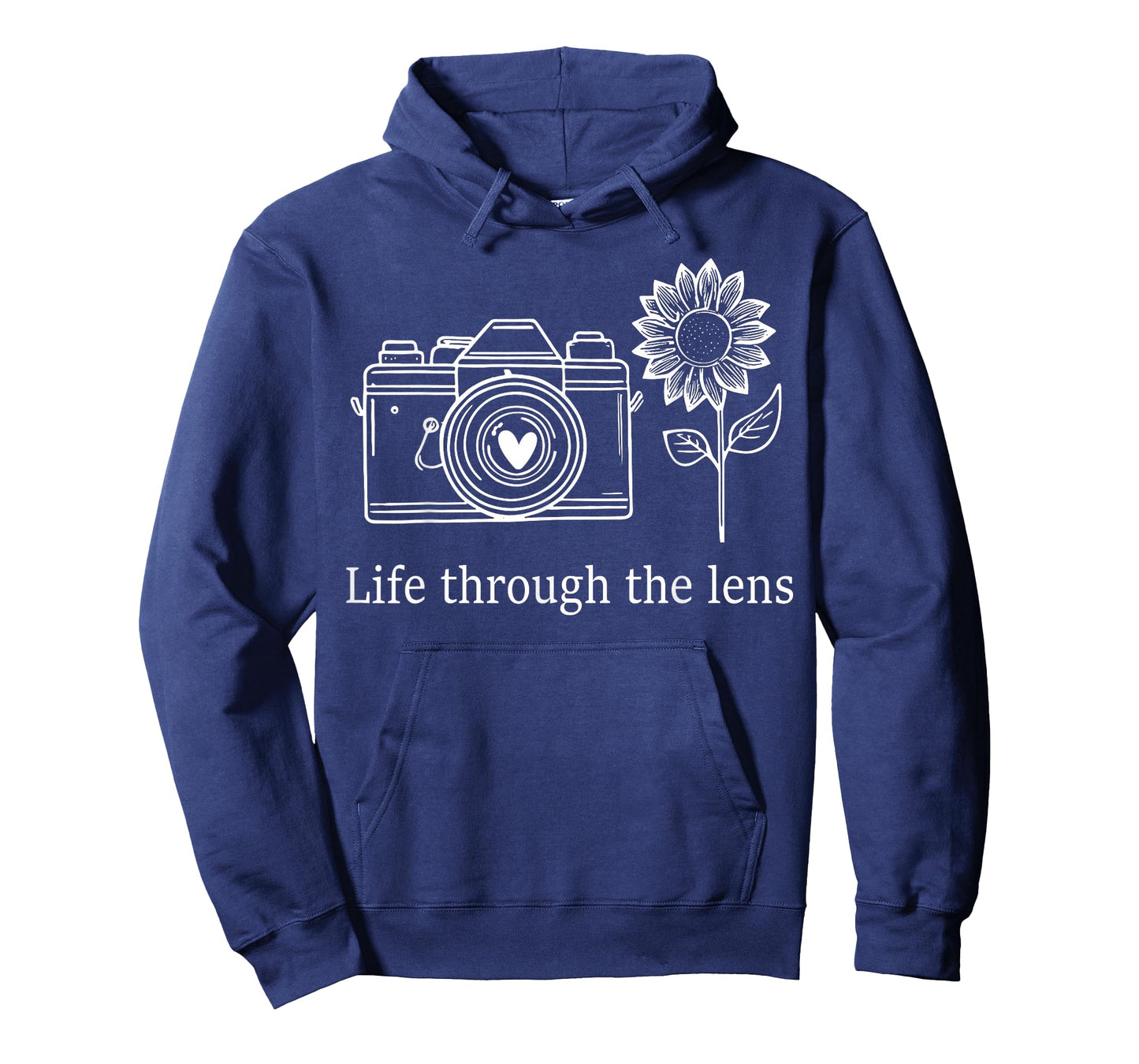 Womens Photographer Life Through Lens Flowers Photography T-Shirt