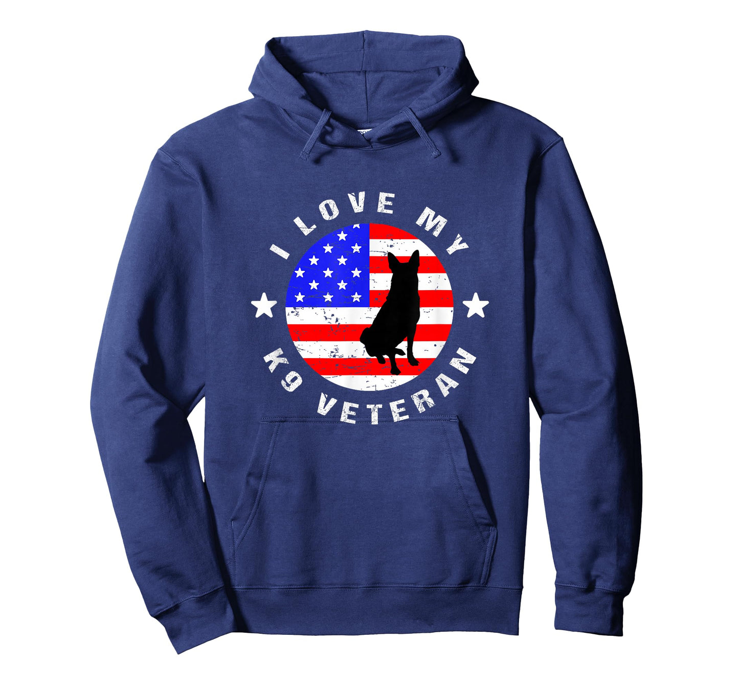 I Love My K9 Veteran - US Military Police Dog T-Shirt