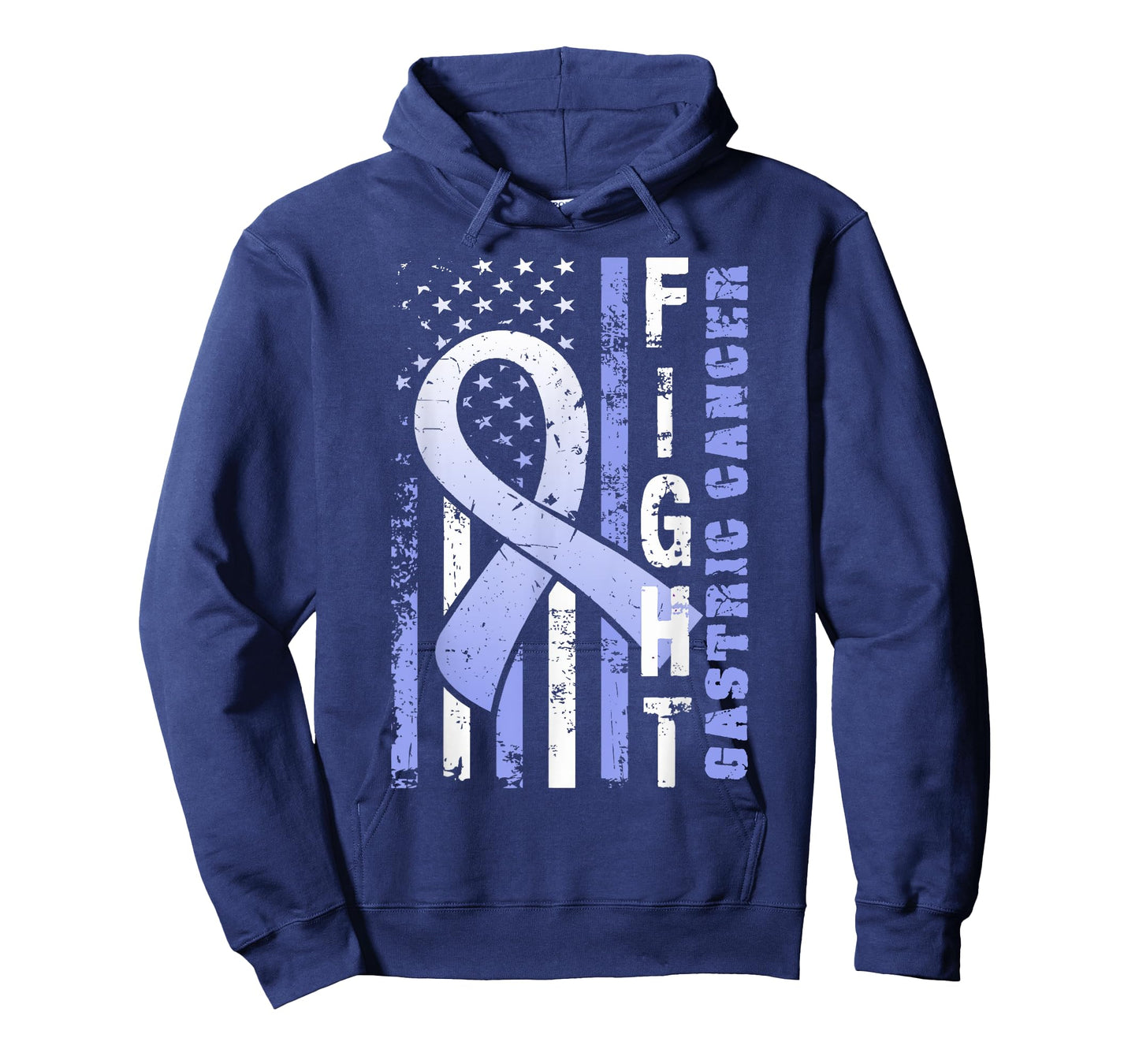 Fight Gastric Cancer - Awareness T Shirt with USA Flag T-Shirt