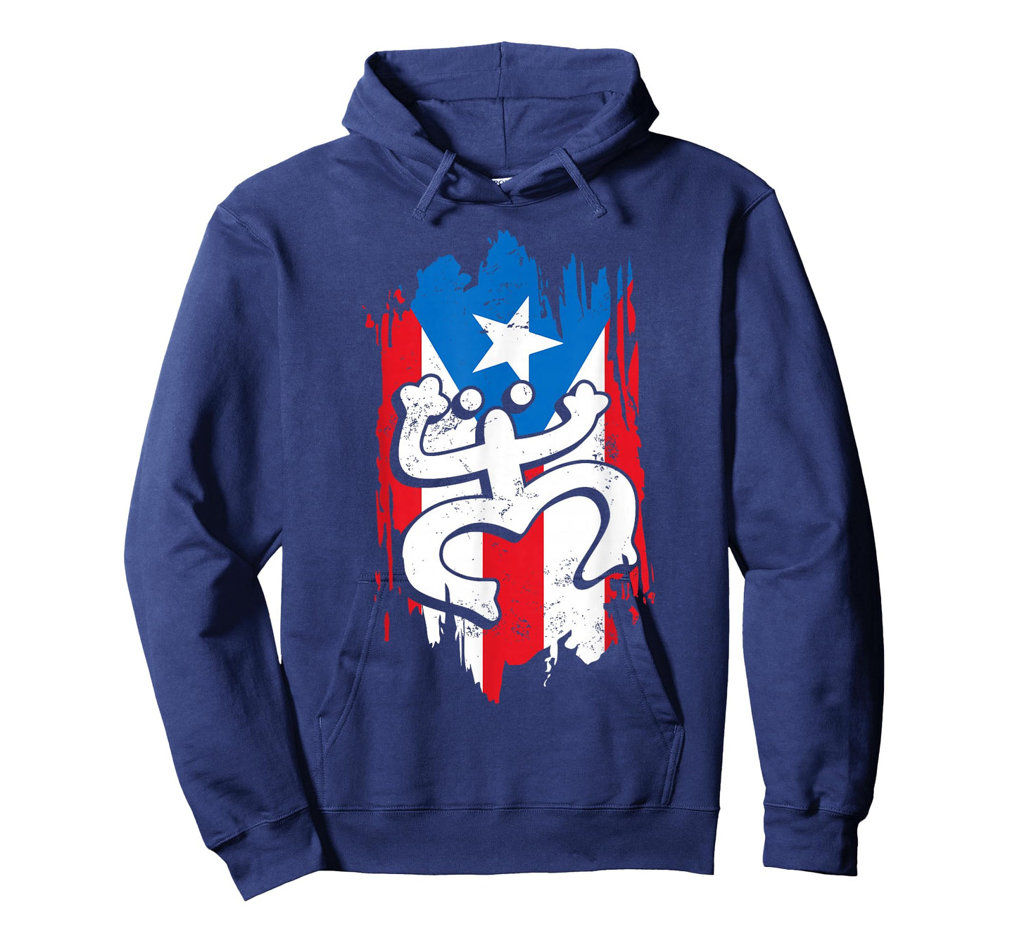 Puerto Rico Coqui Taino Symbol Puerto Rican Flag Frog Retro T-Shirt