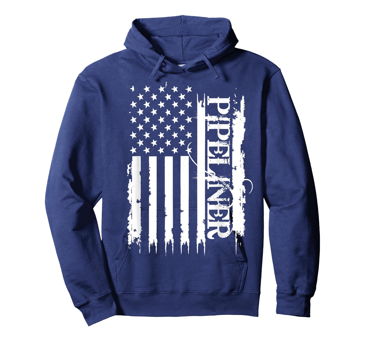 Pipeliner United States Distressed w US Flag T-Shirt