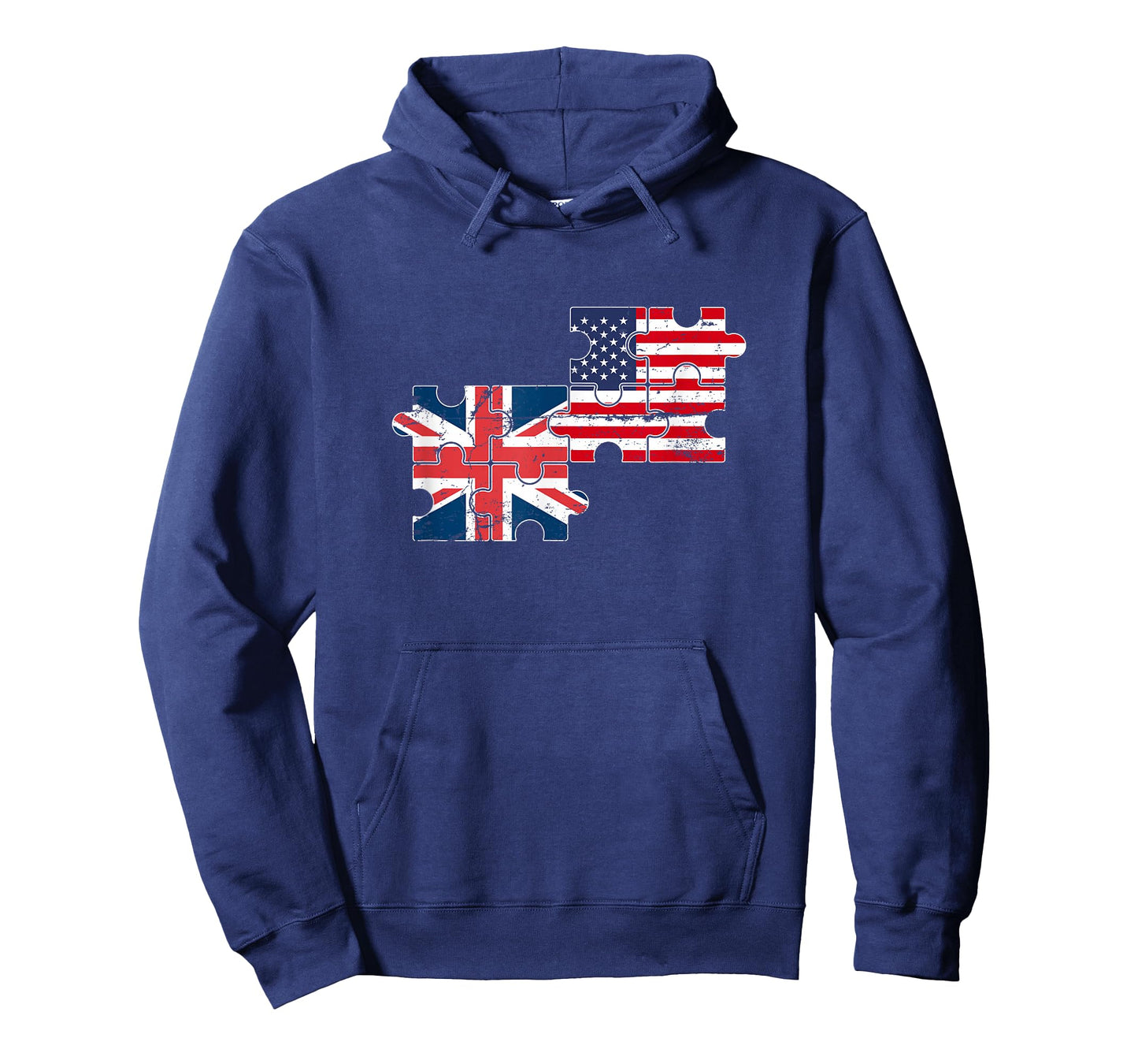 USA UK Vintage Flag British American T-Shirt