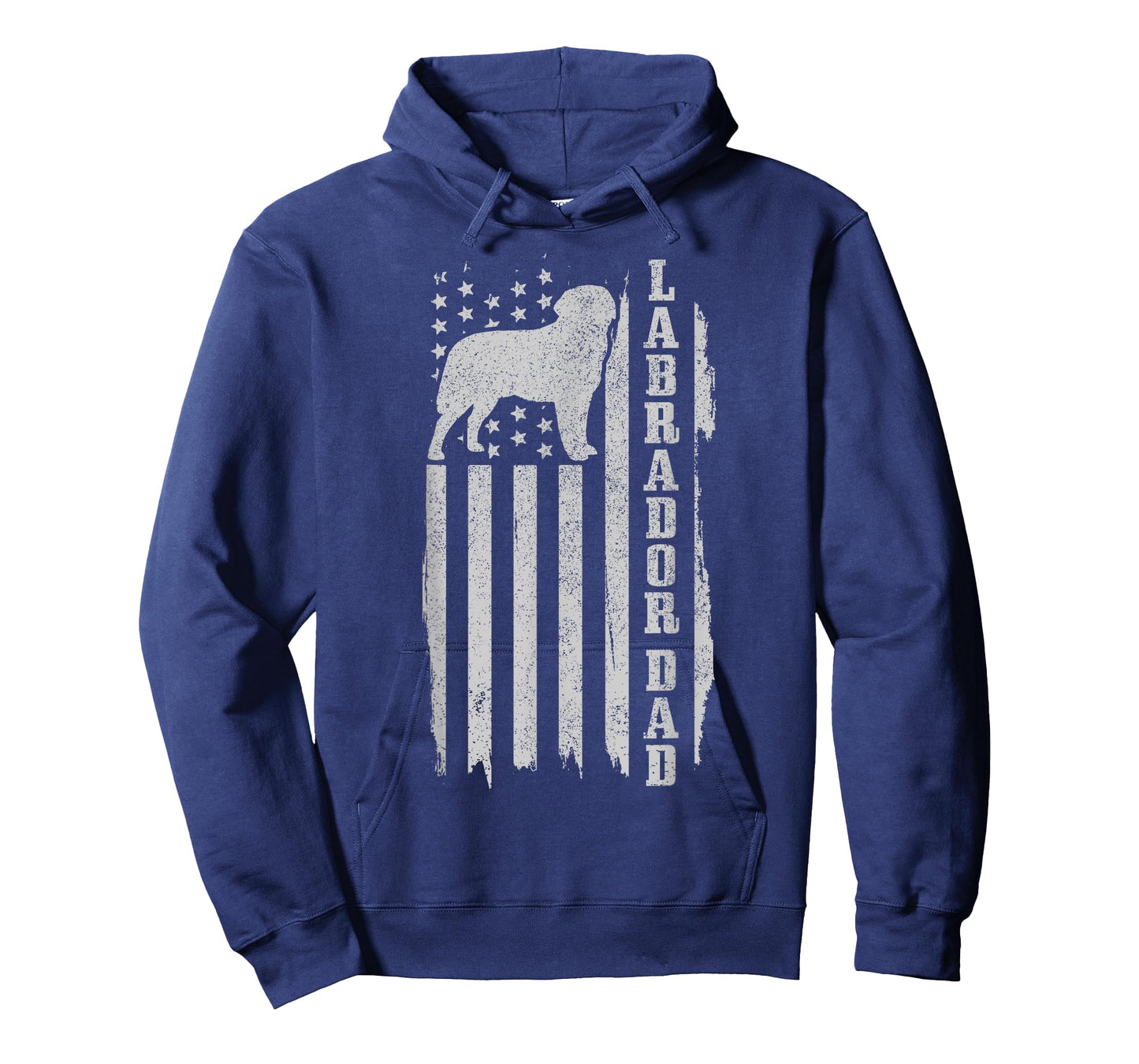 Labrador Dad Vintage American Flag T-Shirt