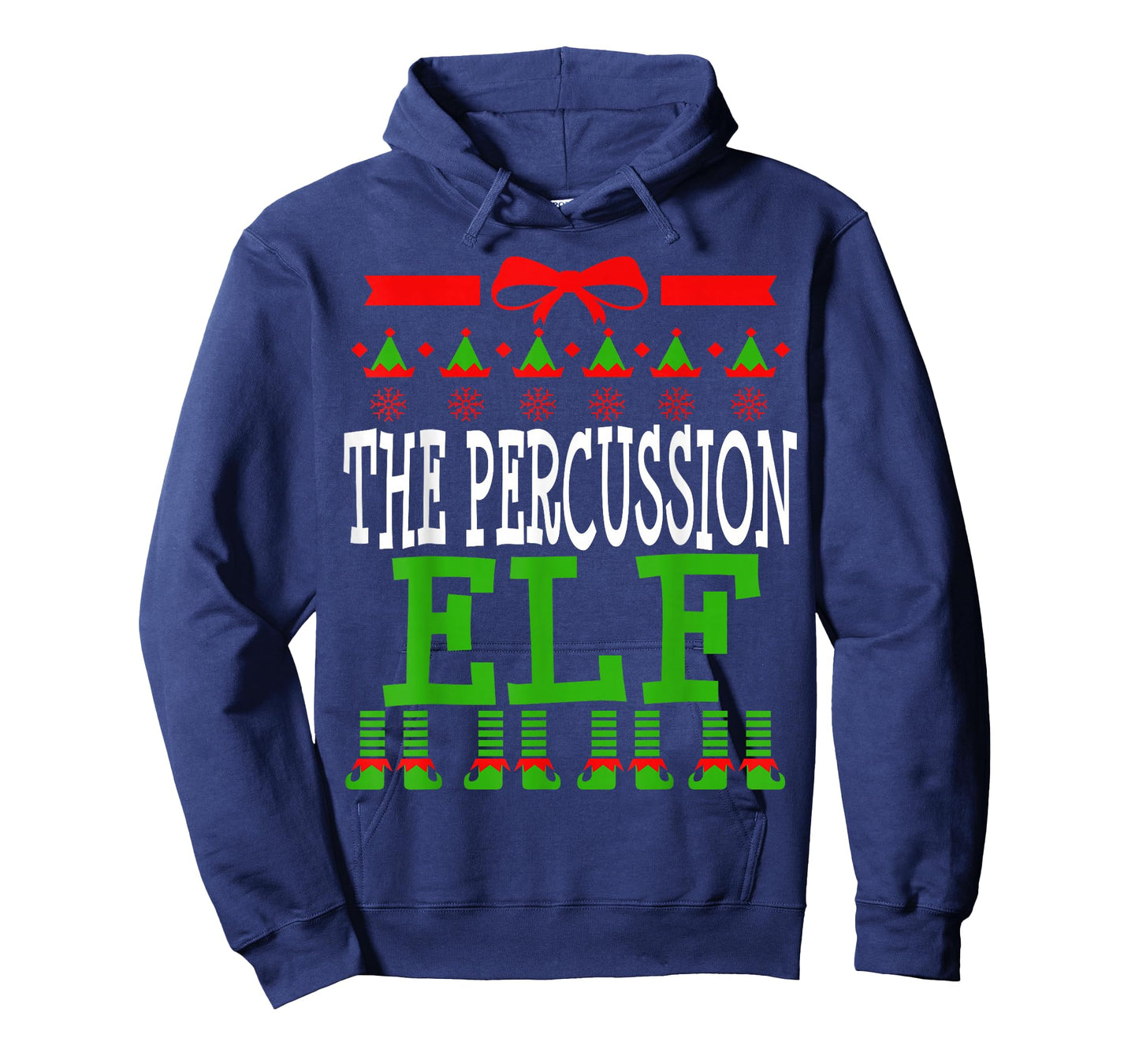Percussion Elf Funny Matching Marching Band Christmas Drum T-Shirt