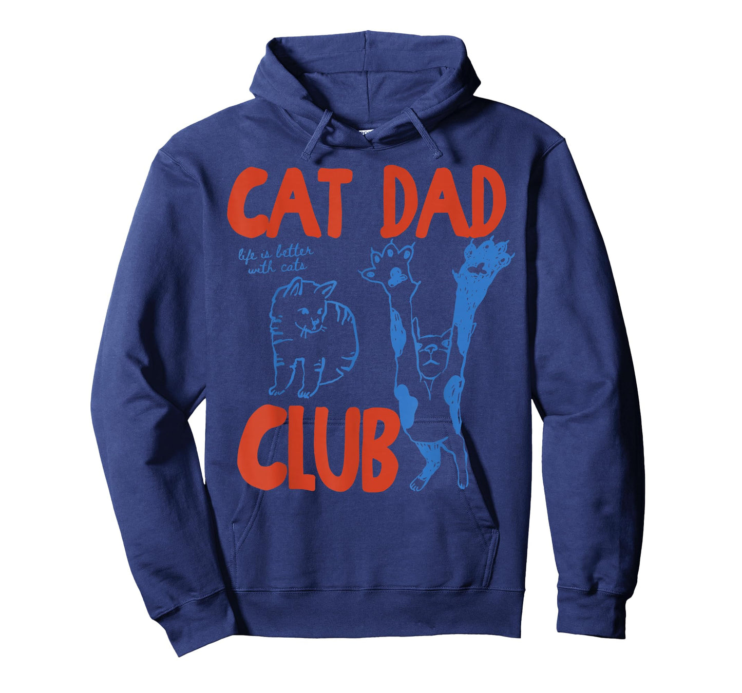 Cat Dad Club Life is Better with Cats Father's Day Cat Dad T-Shirt