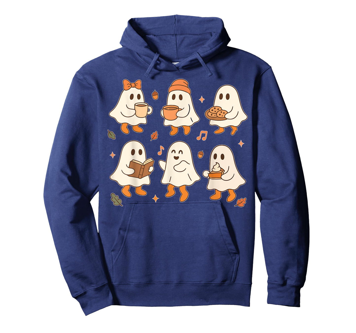 Cute Ghost Halloween Shirts For Women Vintage Fall Coffee T-Shirt
