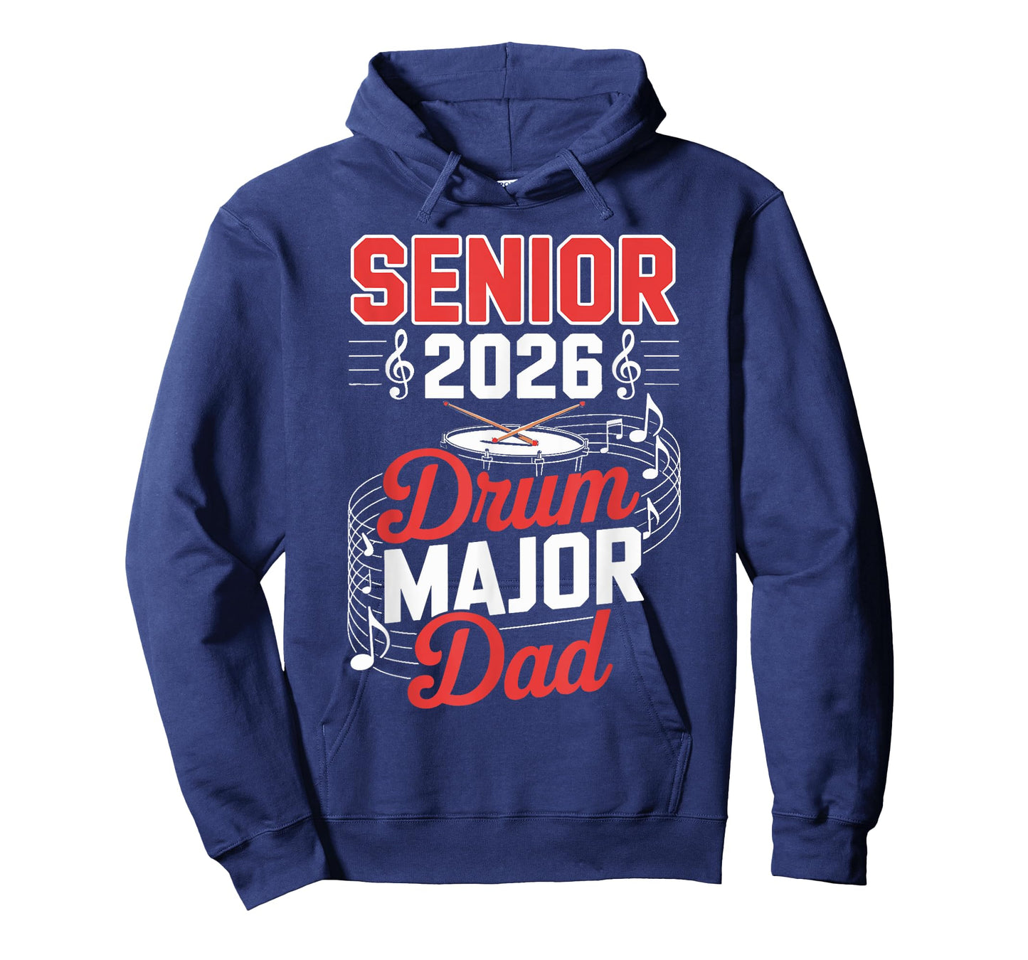Senior 2026 drum major Dad graduation graduate Band Music T-Shirt