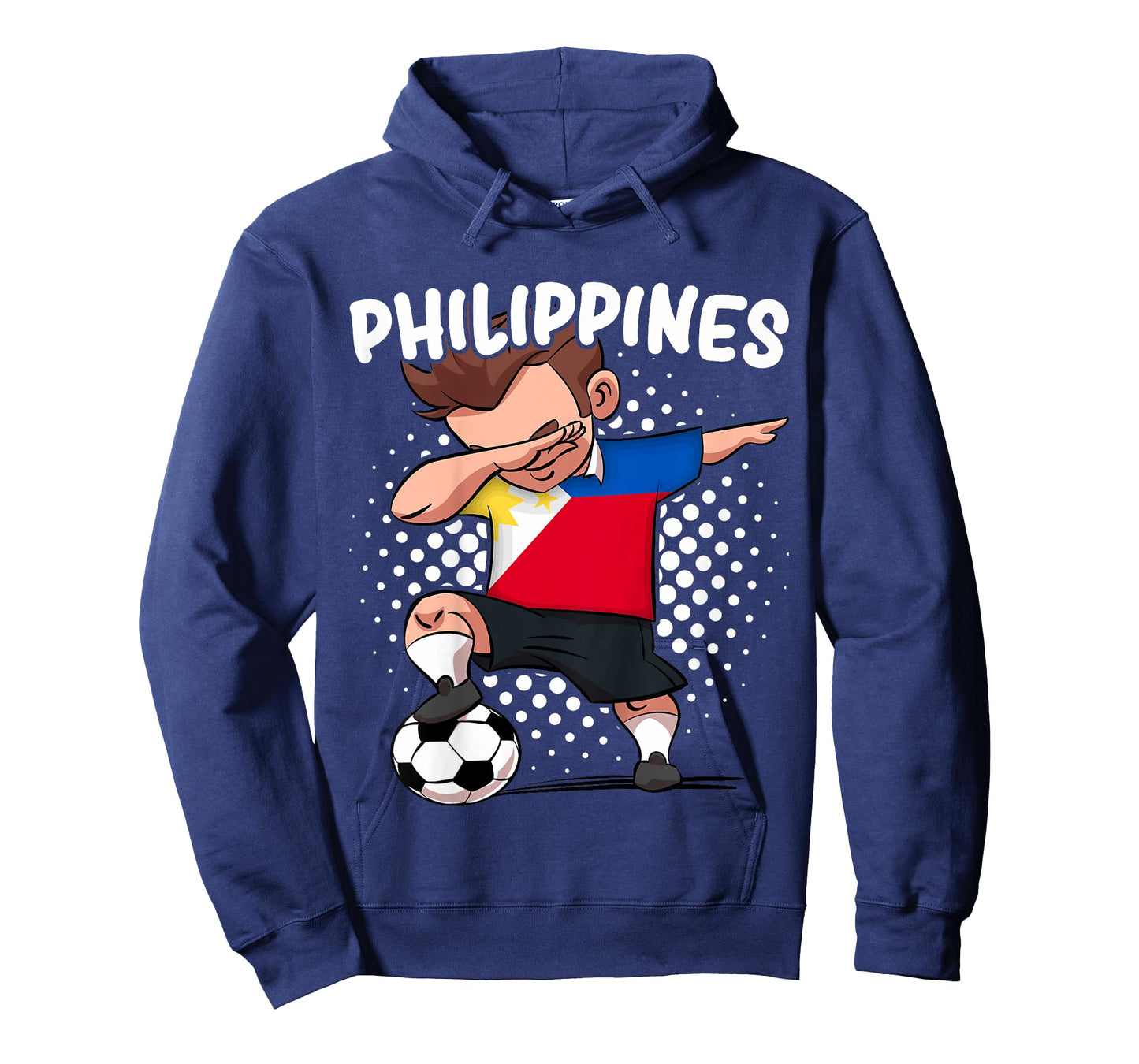 Kids Funny Dab Soccer T-Shirt for Kids Philippines Flag Filipino
