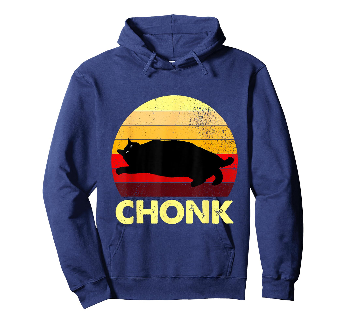 Retro Funny Chonk Cat T-Shirt for Men Women