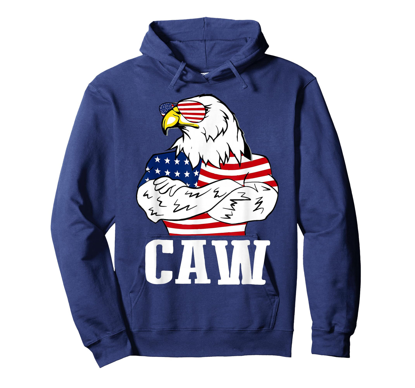 Patriotic Bald Eagle Caw 4th of July American Flag American T-Shirt