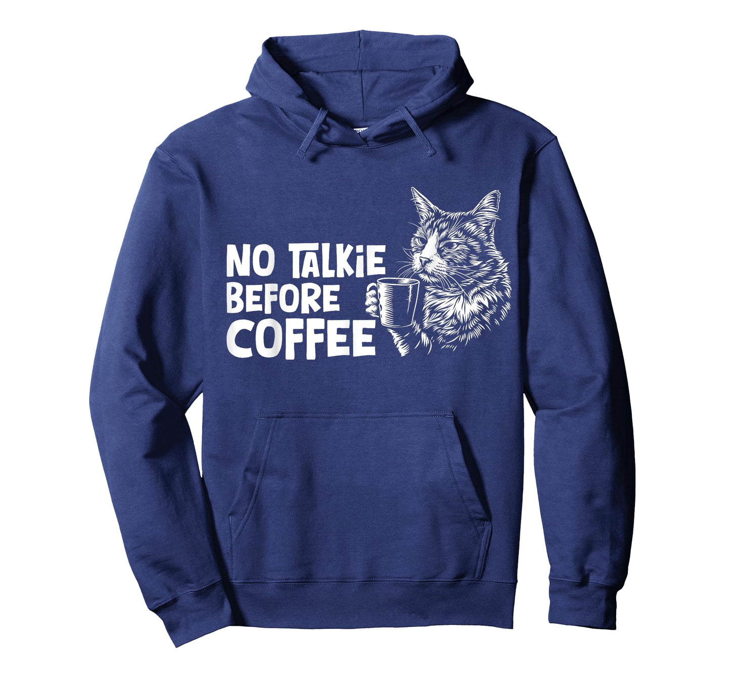 No Talkie Before Coffee Lover Funny Barista Cat Lover T-Shirt