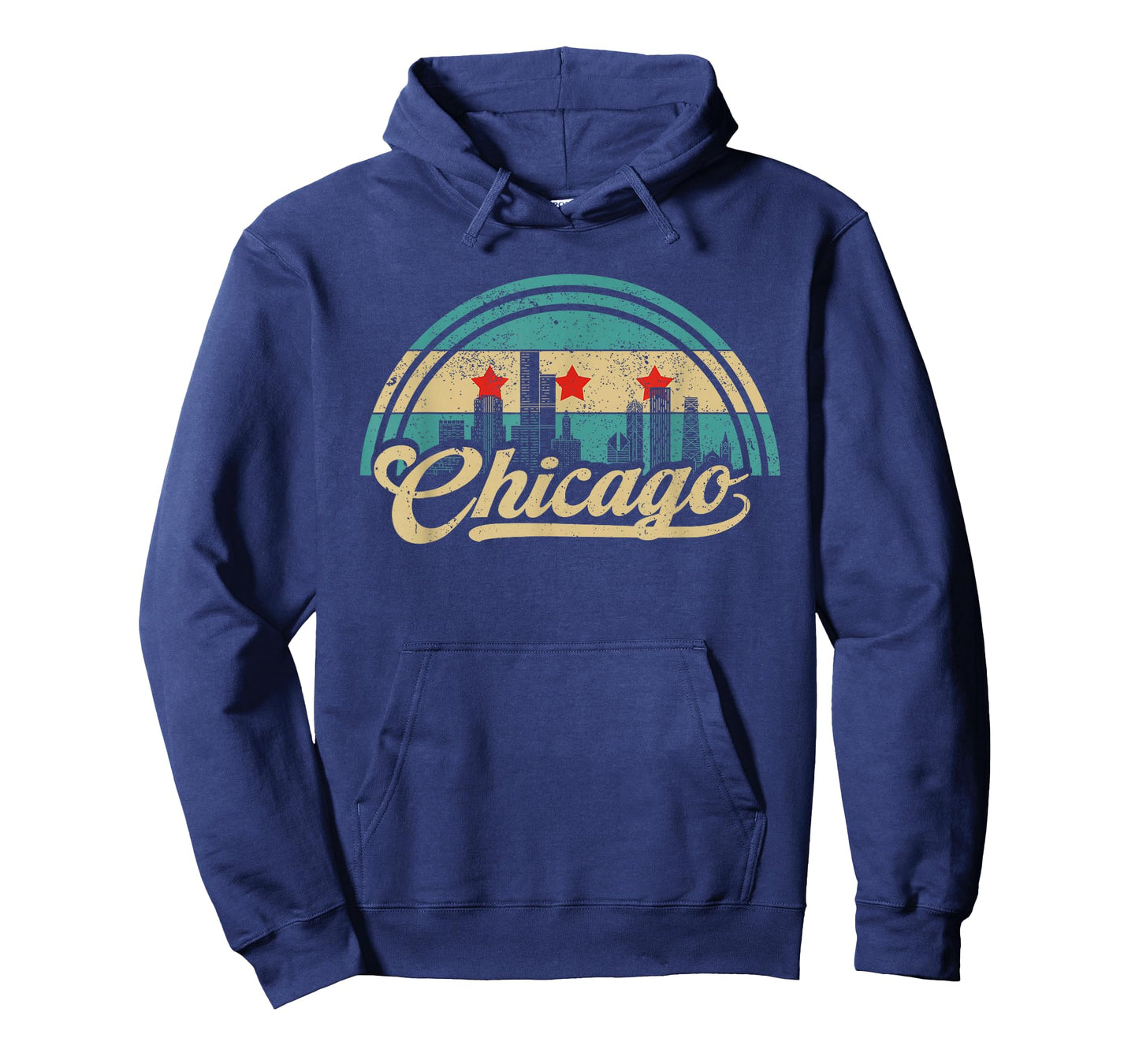 Chicago Flag Skyline Vintage USA Chicago Flag Illinois USA T-Shirt