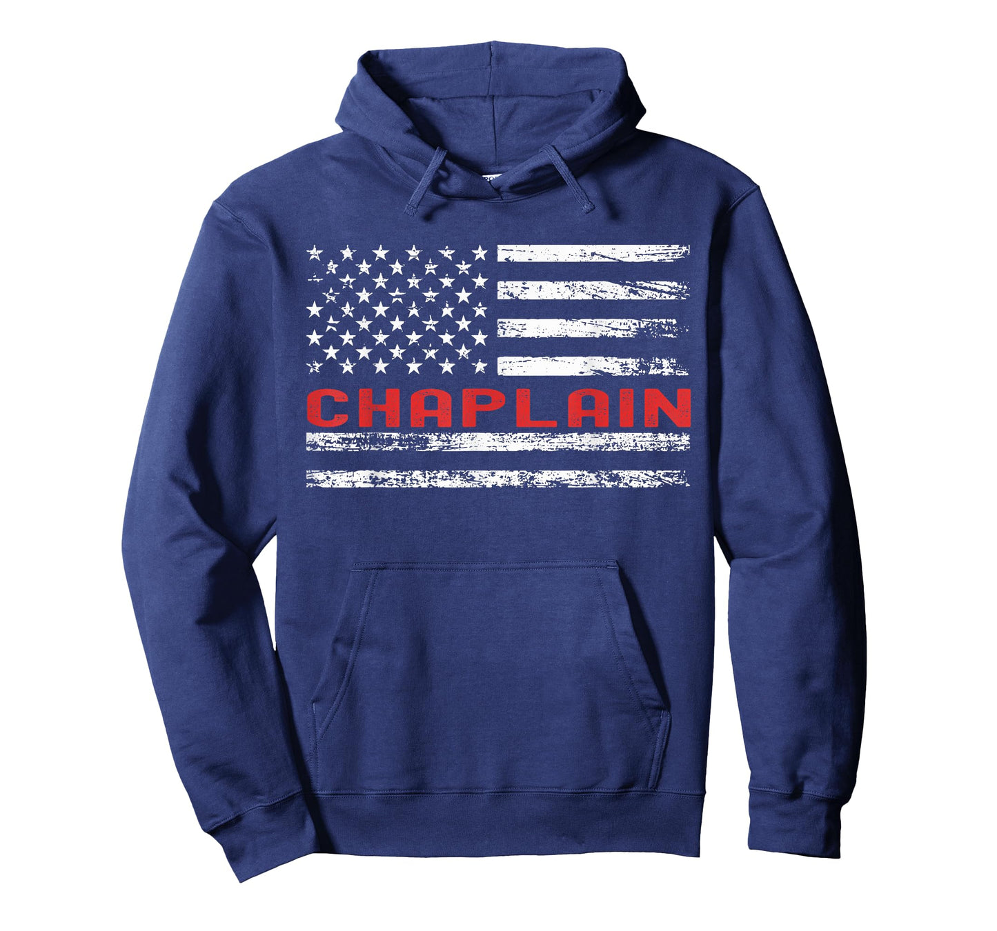 Chaplain USA Flag Profession Retro Job Title T-Shirt