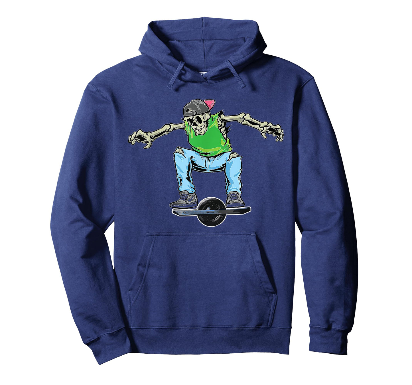 Skating Dabbing Skeleton On Onewheel Skateboard T-Shirt