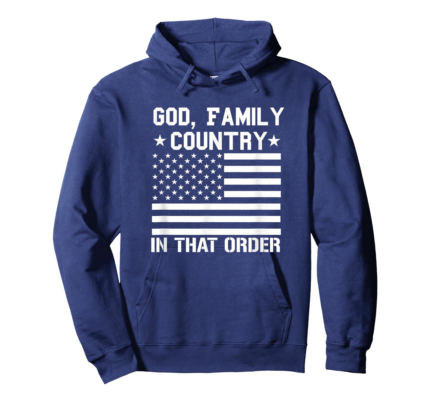 god Family Country in That Order American Flag Patriot USA T-Shirt