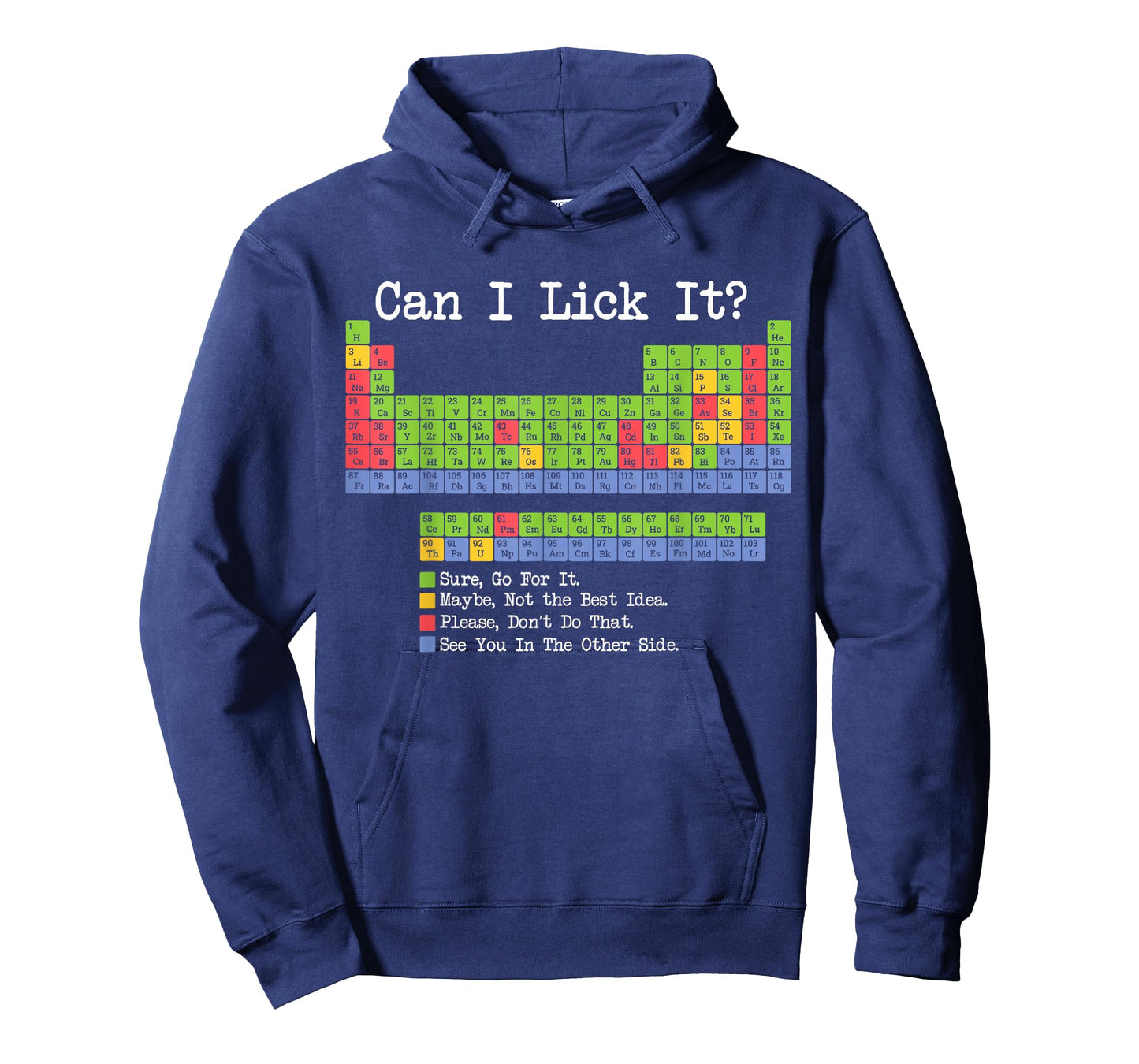 Can I Lick It Periodic Table Chemistry Teacher & Student Gag T-Shirt