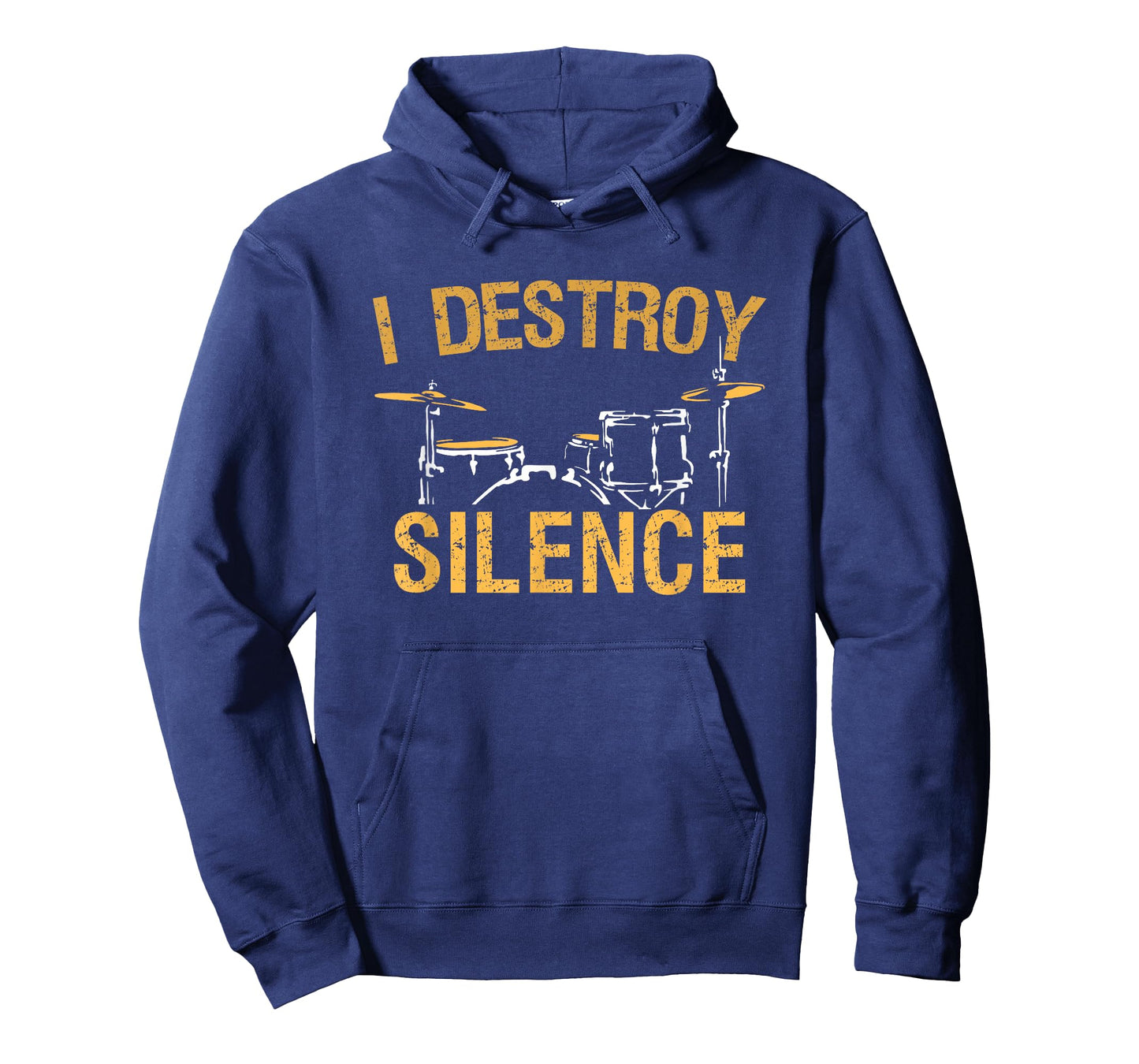 I Destroy Silence Drums Funny Drummer Gift T-Shirt