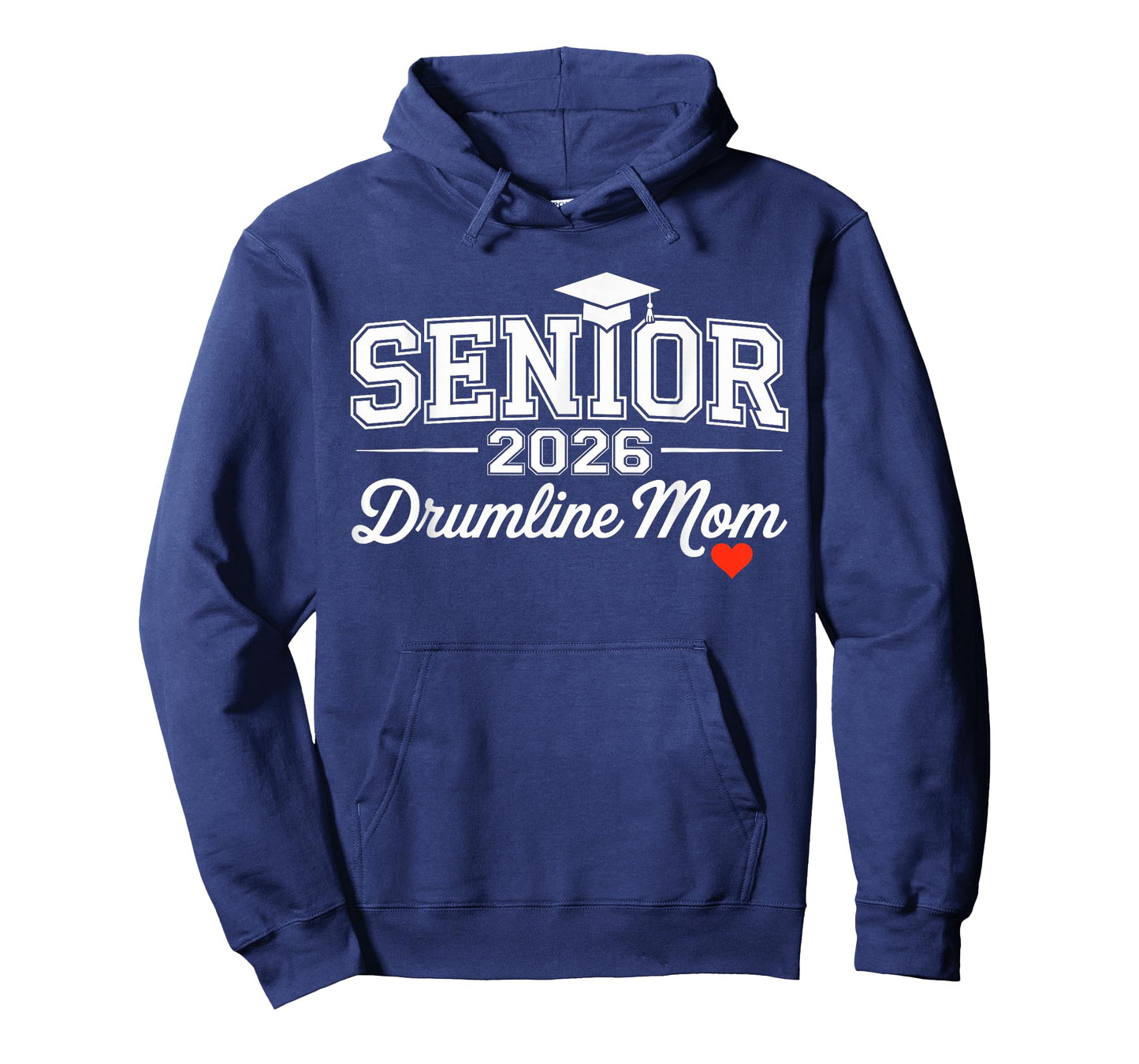 Senior 2026 Drumline Mom Proud Band Parent Music Support T-Shirt